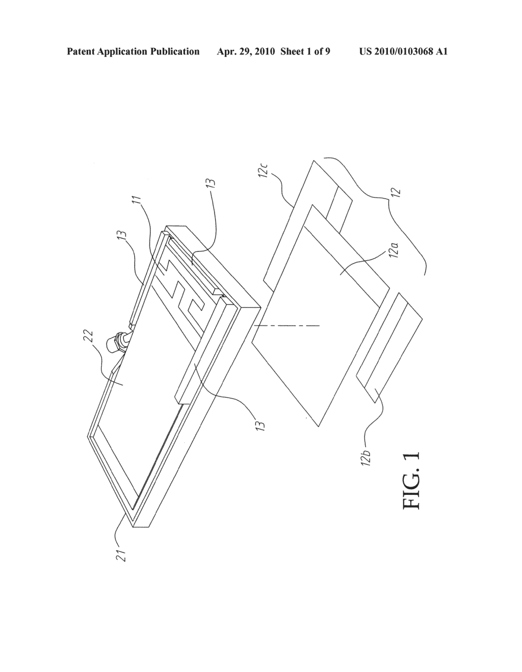 Antenna structure for a mobile phone - diagram, schematic, and image 02