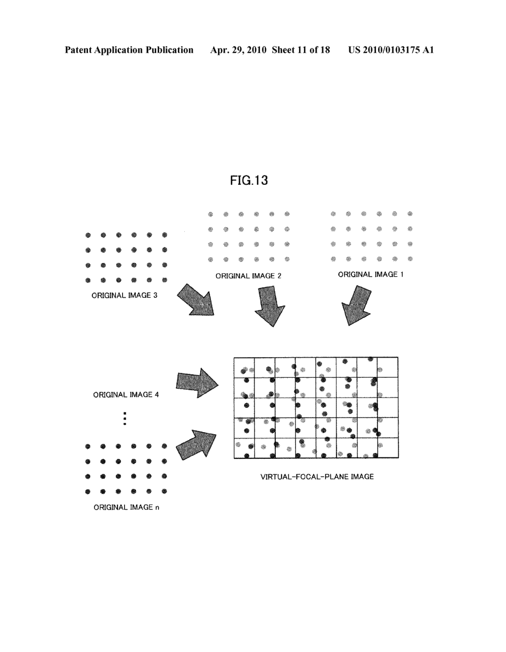 METHOD FOR GENERATING A HIGH-RESOLUTION VIRTUAL-FOCAL-PLANE IMAGE - diagram, schematic, and image 12