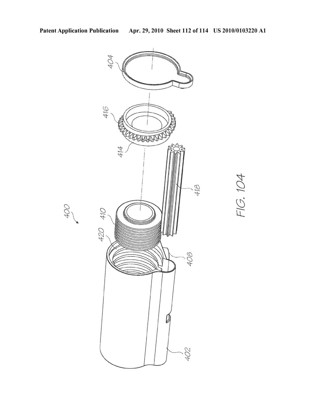 Print Engine For Inkjet Printer - diagram, schematic, and image 113