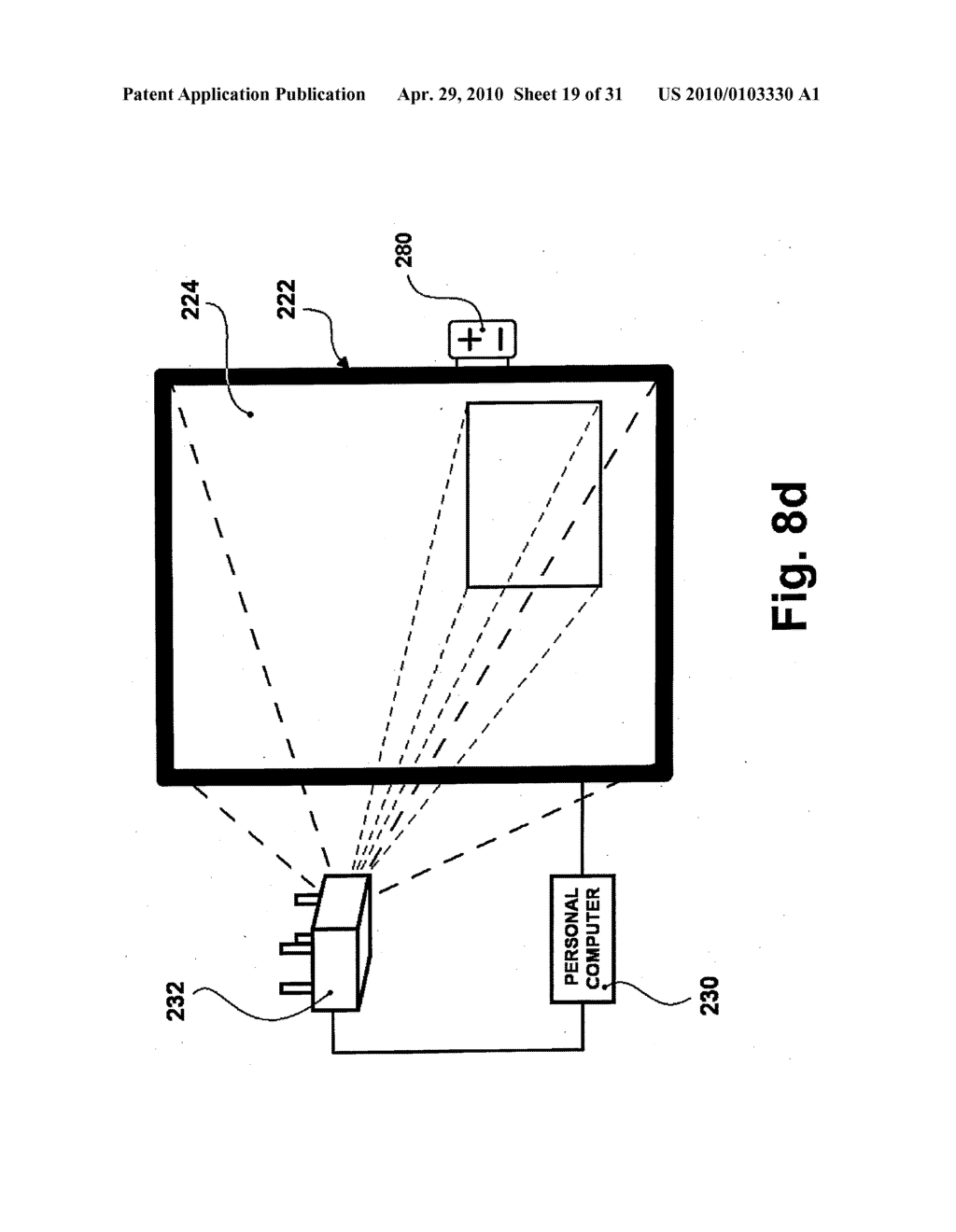 IMAGE PROJECTION METHODS AND INTERACTIVE INPUT/PROJECTION SYSTEMS EMPLOYING THE SAME - diagram, schematic, and image 20