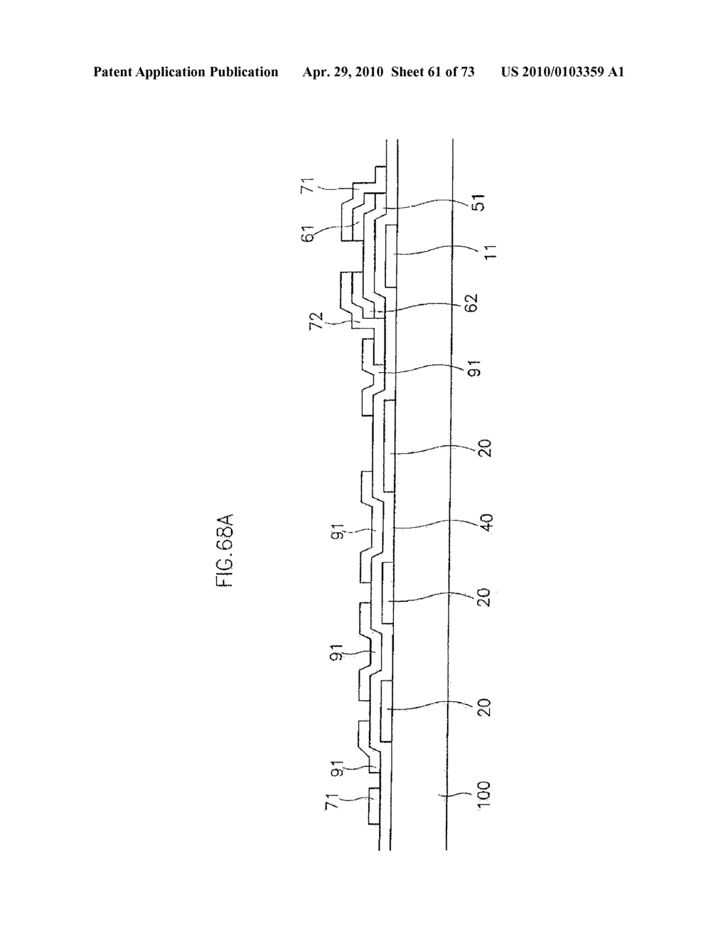 LIQUID CRYSTAL DISPLAY HAVING A MODIFIED ELECTRODE ARRAY - diagram, schematic, and image 62