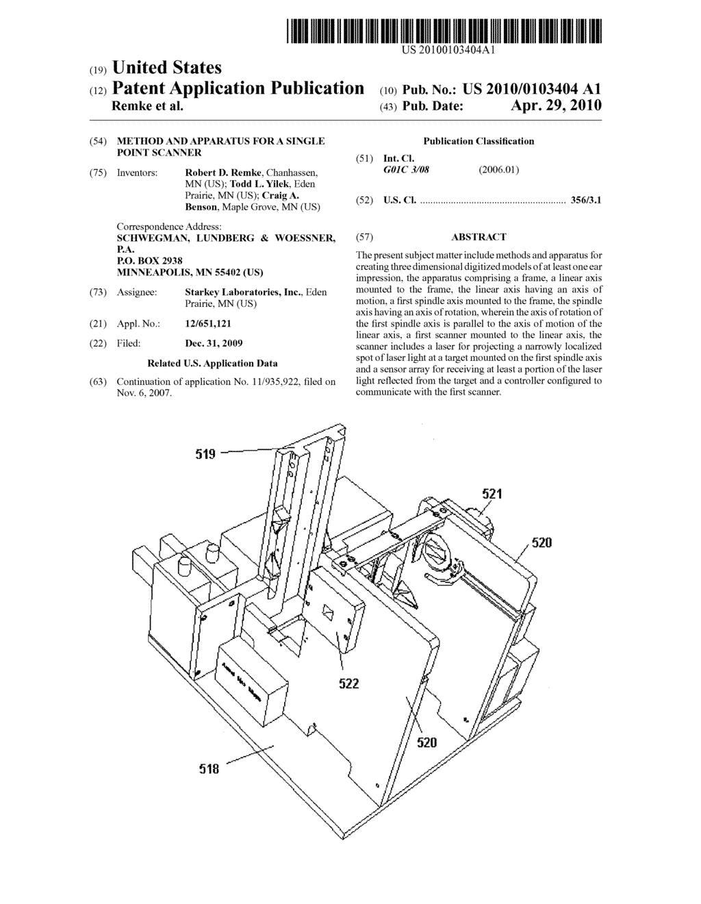 METHOD AND APPARATUS FOR A SINGLE POINT SCANNER - diagram, schematic, and image 01