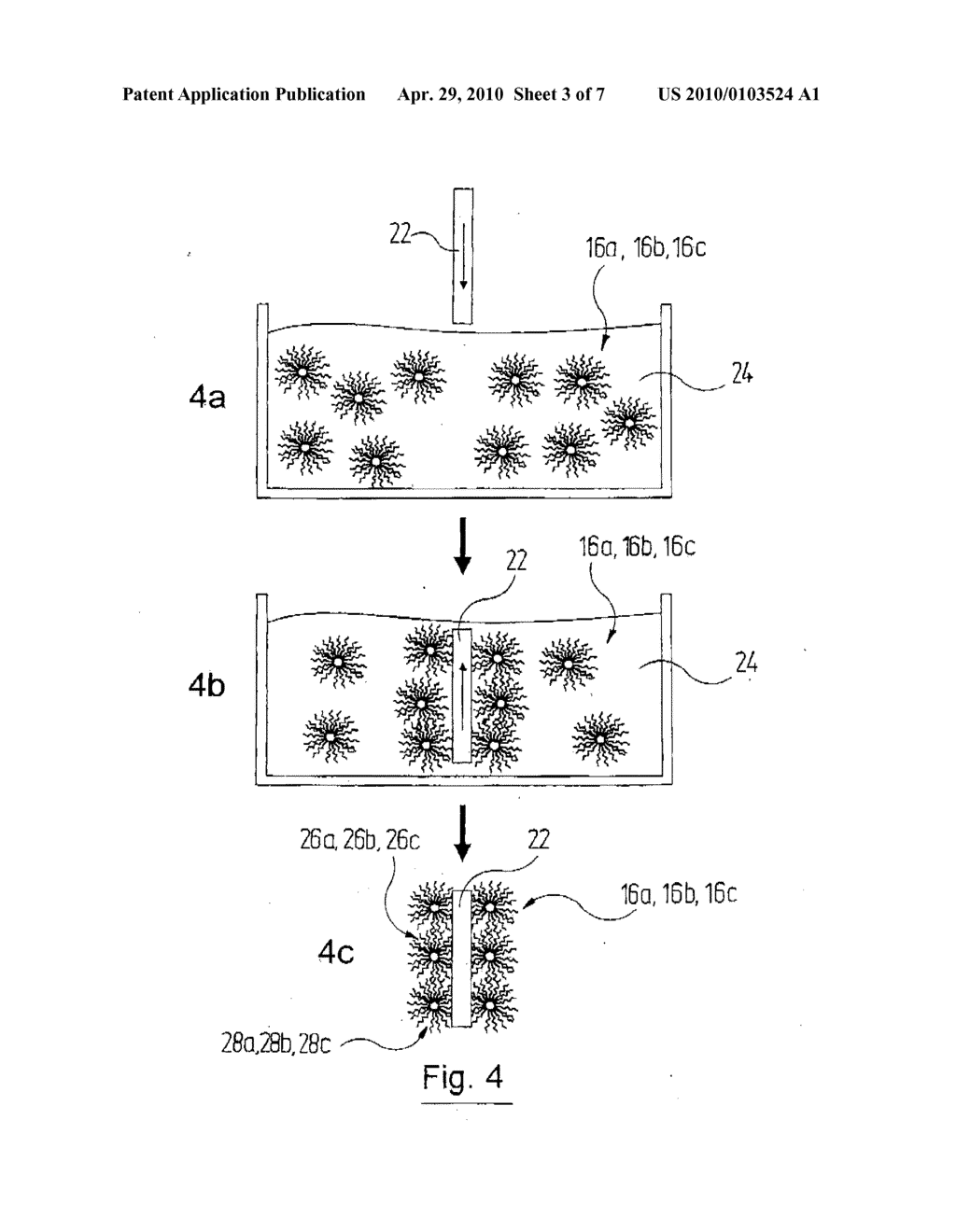 METHOD FOR PRODUCING AN ANTI-REFLECTION SURFACE ON AN OPTICAL ELEMENT, AND OPTICAL ELEMENTS COMPRISING AN ANTI-REFLECTION SURFACE - diagram, schematic, and image 04