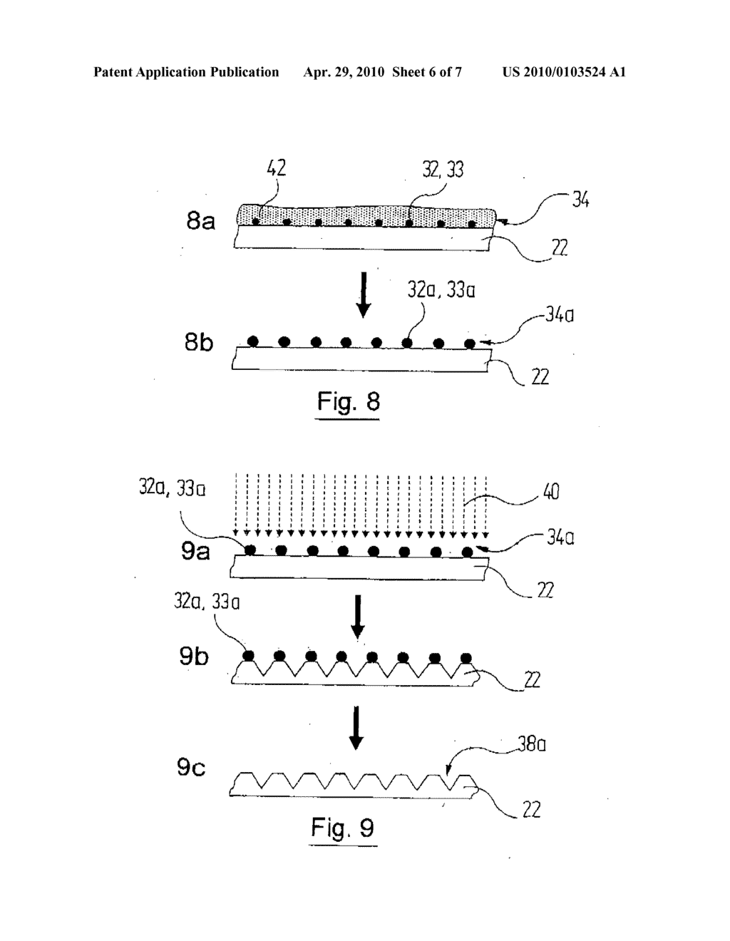 METHOD FOR PRODUCING AN ANTI-REFLECTION SURFACE ON AN OPTICAL ELEMENT, AND OPTICAL ELEMENTS COMPRISING AN ANTI-REFLECTION SURFACE - diagram, schematic, and image 07