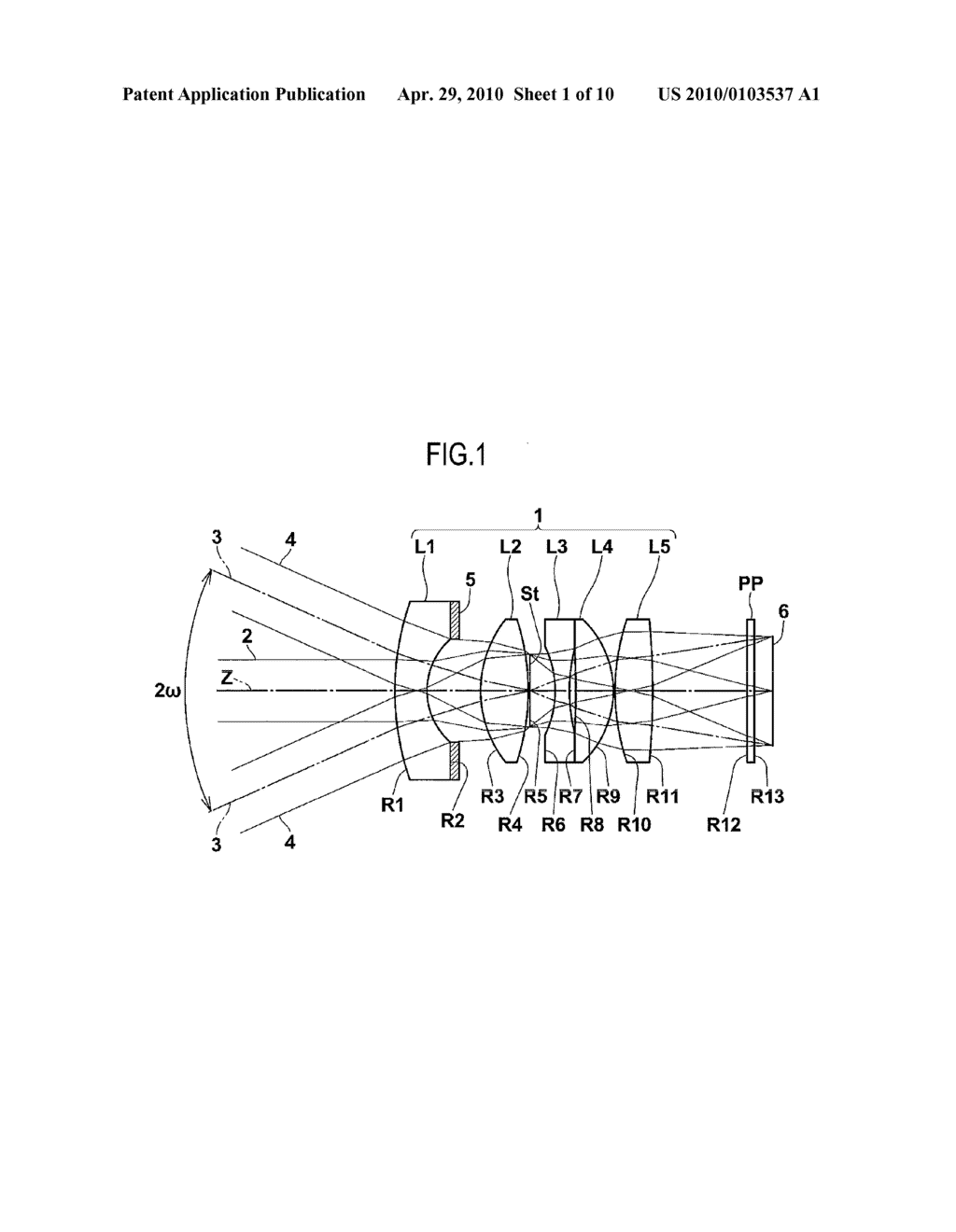 IMAGING LENS AND IMAGING APPARATUS - diagram, schematic, and image 02