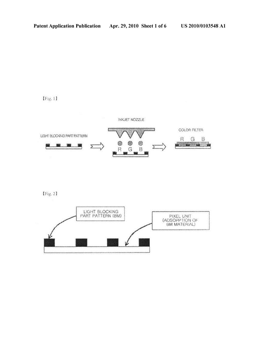 COLOR FILTER AND METHOD FOR MANUFACTURING THEREOF - diagram, schematic, and image 02
