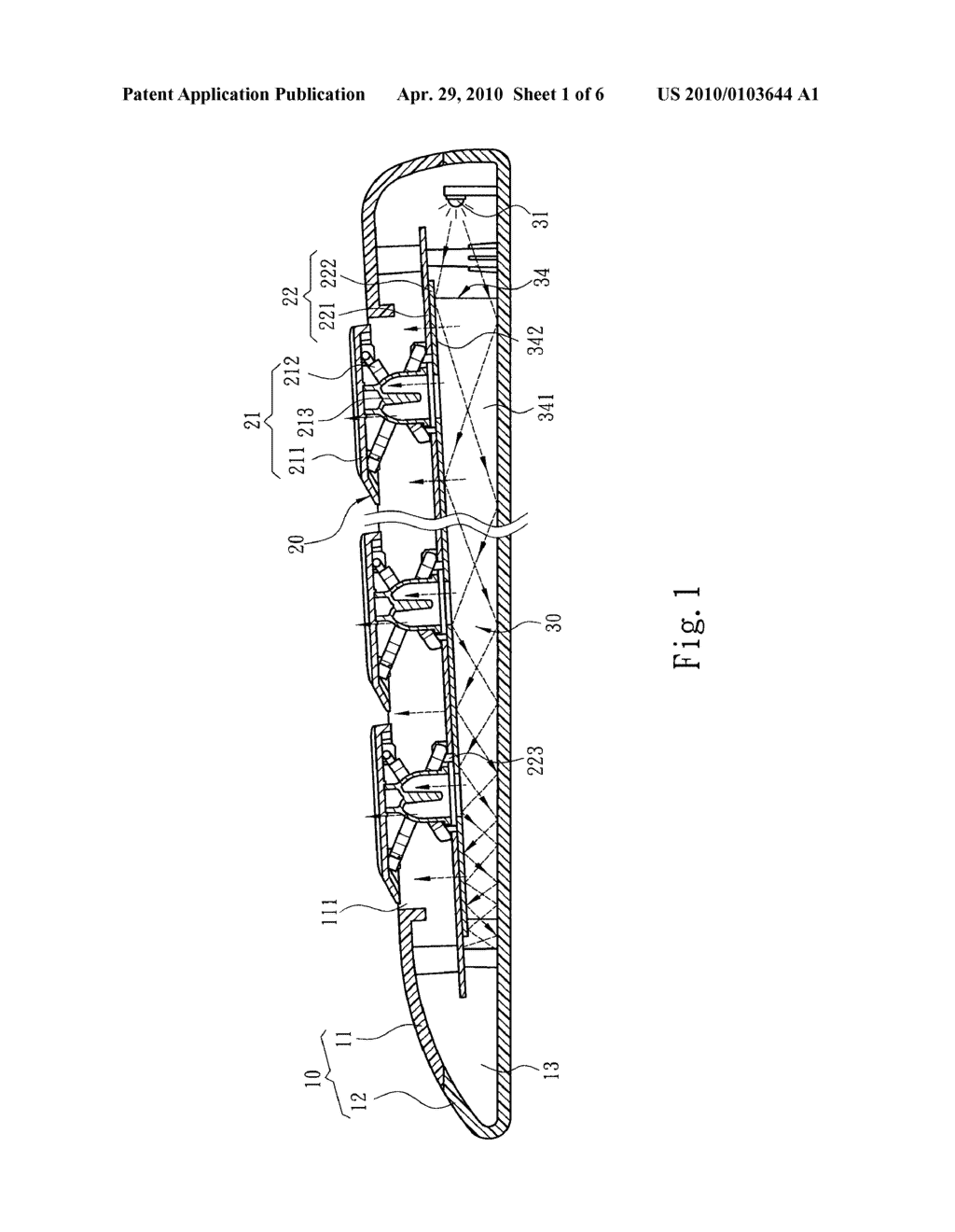 UNIFORMLY SELF-LUMINOUS KEYBOARD DEVICE - diagram, schematic, and image 02