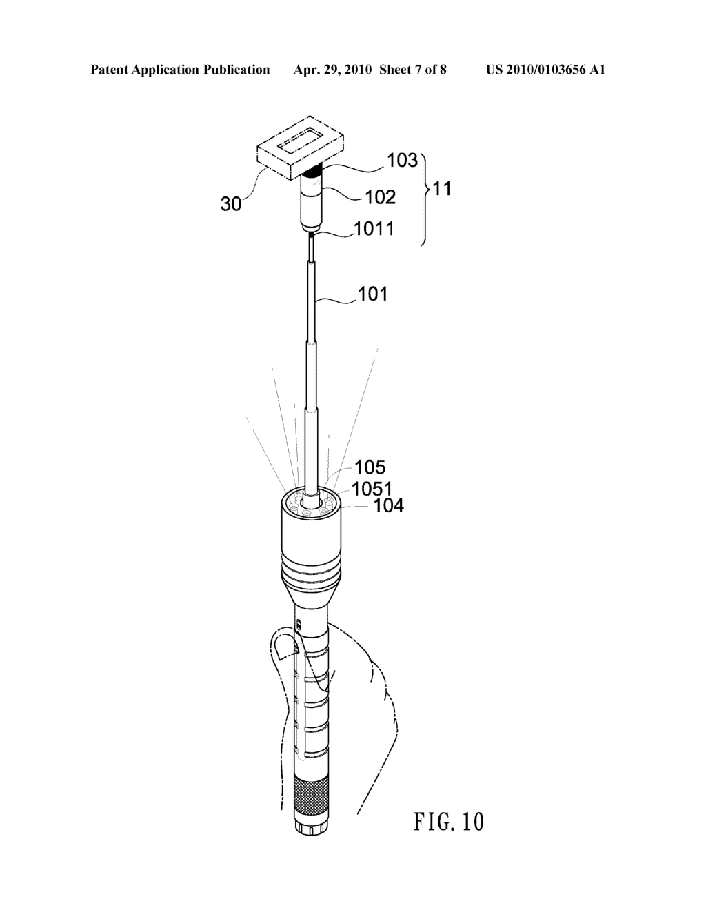FLASHLIGHT WITH A TELESCOPIC HEAD - diagram, schematic, and image 08