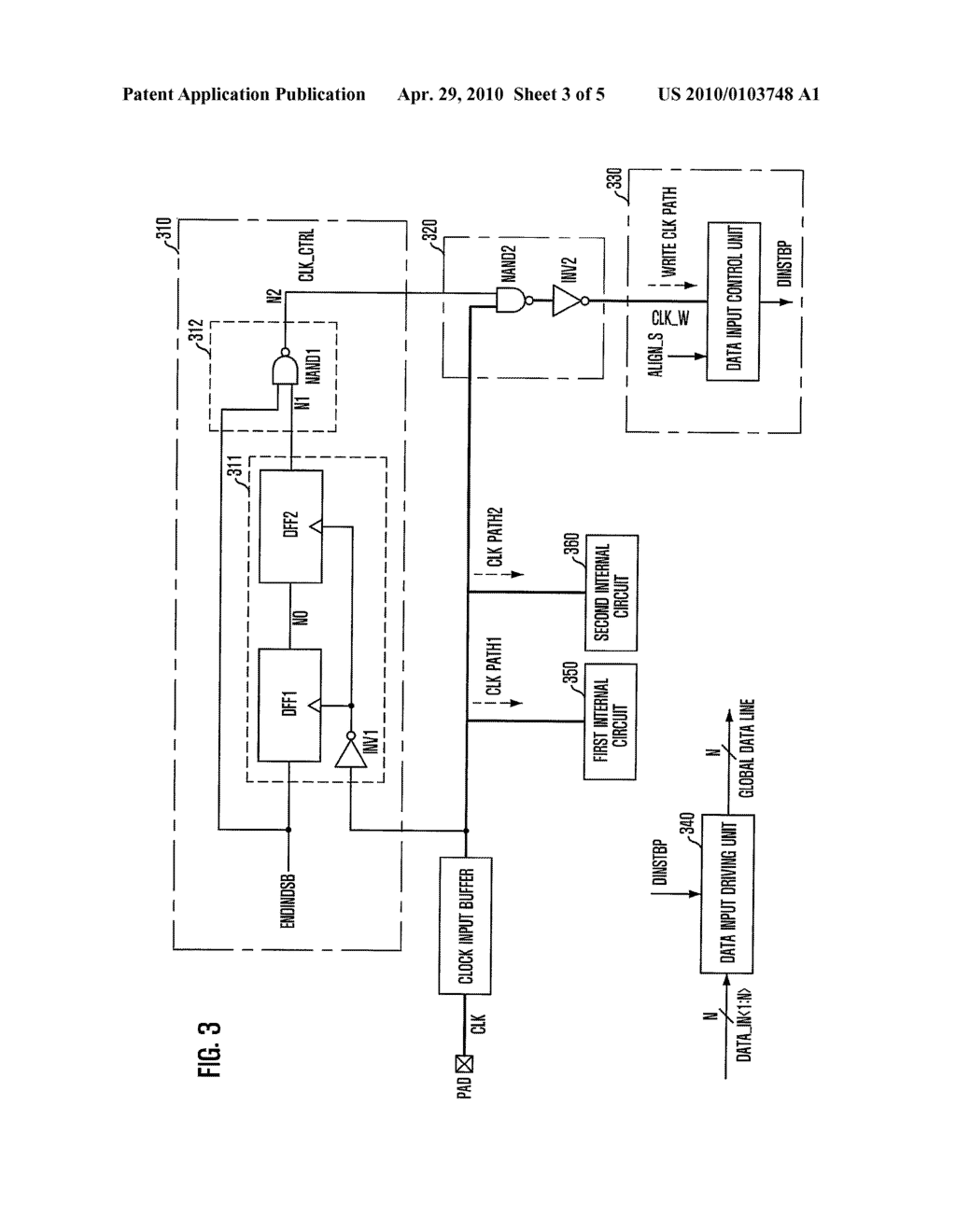 CLOCK PATH CONTROL CIRCUIT AND SEMICONDUCTOR MEMORY DEVICE USING THE SAME - diagram, schematic, and image 04