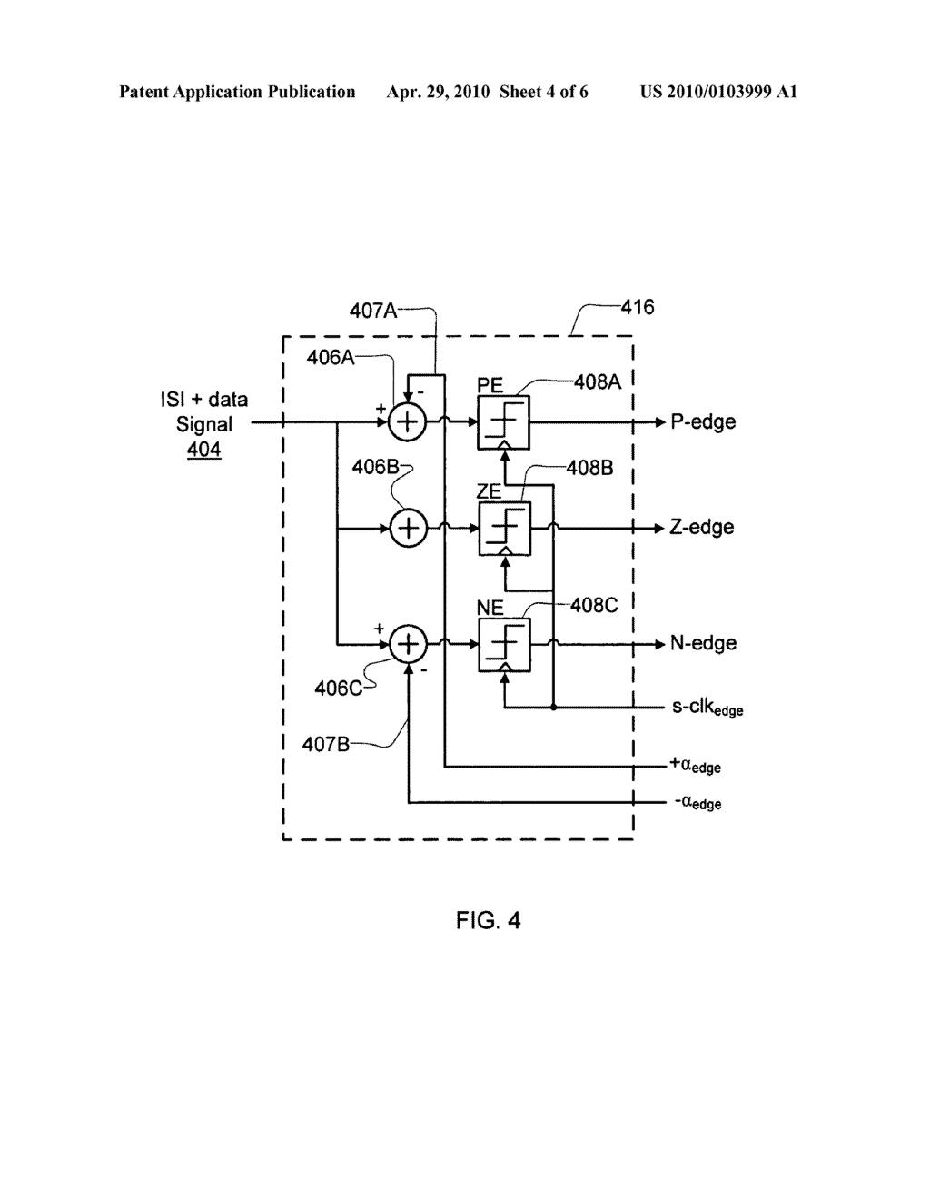 PARTIAL RESPONSE DECISION-FEEDBACK EQUALIZATION WITH ADAPTATION BASED ON EDGE SAMPLES - diagram, schematic, and image 05