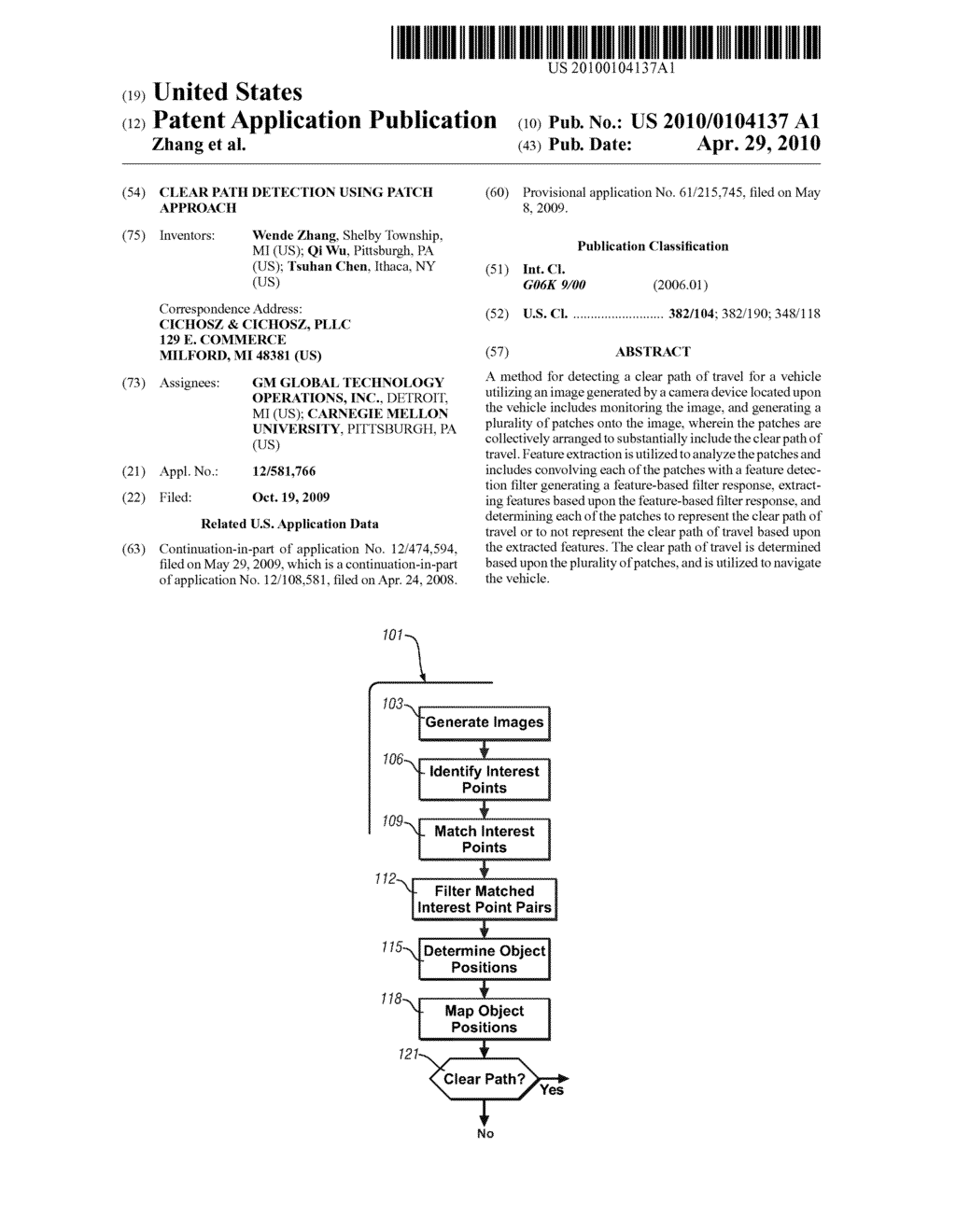 CLEAR PATH DETECTION USING PATCH APPROACH - diagram, schematic, and image 01