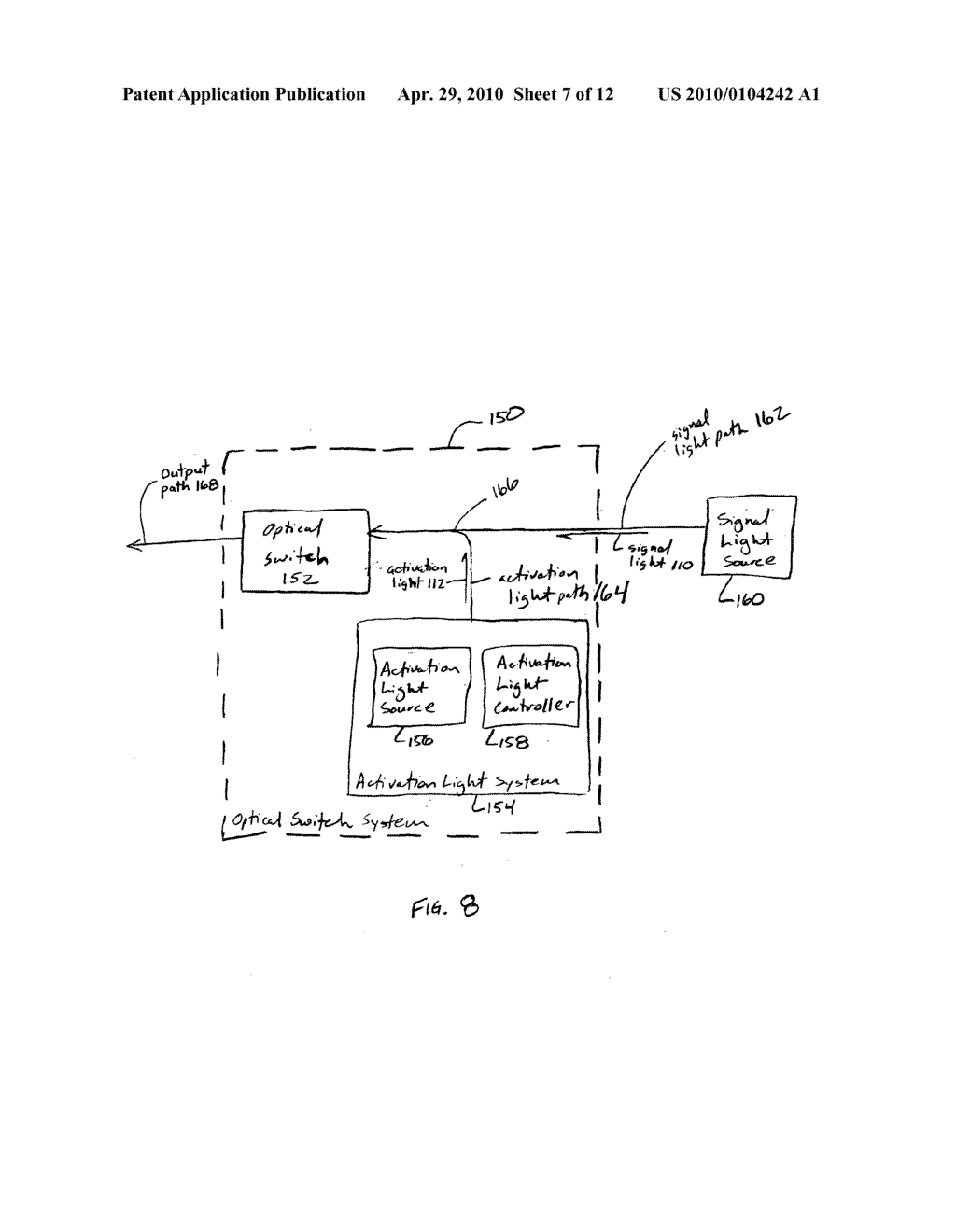 Light activated optical switch that includes a piezoelectric element and a conductive layer - diagram, schematic, and image 08