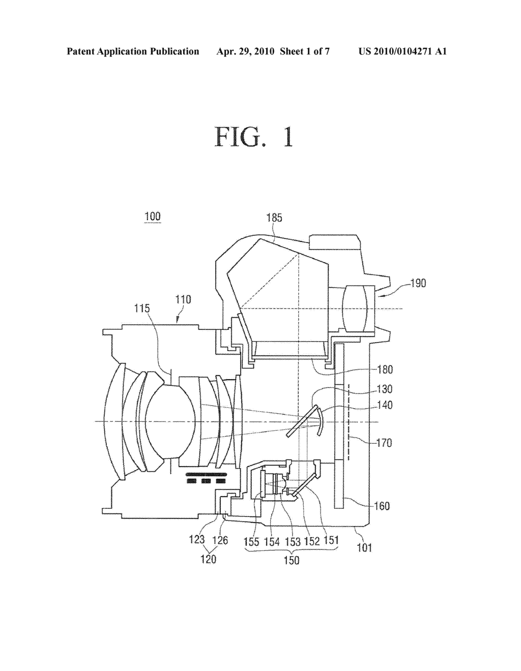 SUB MIRROR AND IAMGE PICK-UP APPARATUS HAVING THE SAME - diagram, schematic, and image 02