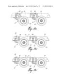 TRAILER FOR TRANSPORTING FREIGHT CONTAINERS AND METHOD OF USE diagram and image