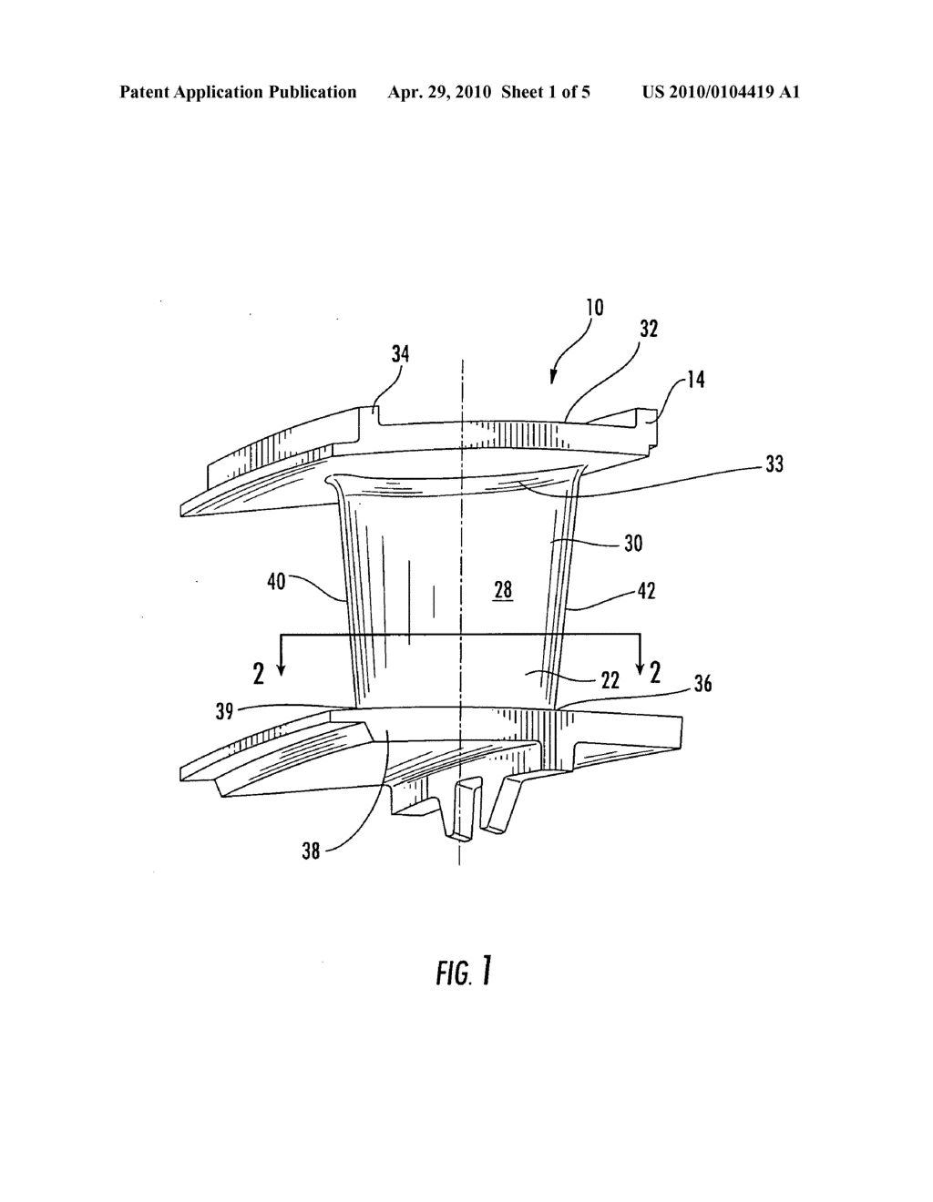 TURBINE AIRFOIL WITH NEAR WALL INFLOW CHAMBERS - diagram, schematic, and image 02