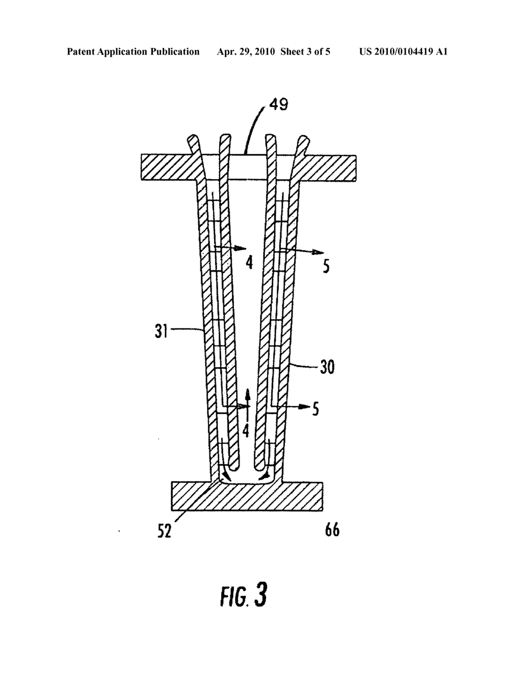 TURBINE AIRFOIL WITH NEAR WALL INFLOW CHAMBERS - diagram, schematic, and image 04