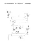 GAS DEACIDIZING METHOD USING AN ABSORBENT SOLUTION WITH DEMIXING CONTROL diagram and image