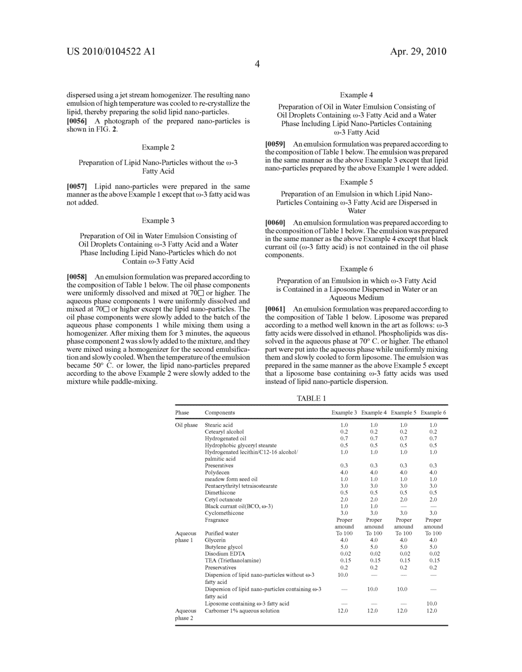 COMPOSTION FOR SKIN EXTERNAL USE CONTAINING OMEGA-3 FATTY ACID - diagram, schematic, and image 15