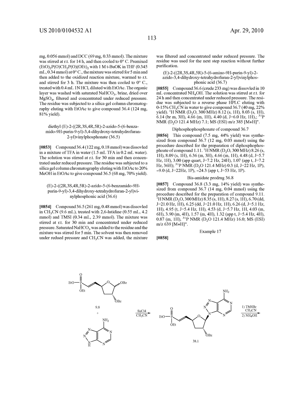 NUCLEOSIDE ANALOGS FOR ANTIVIRAL TREATMENT - diagram, schematic, and image 114