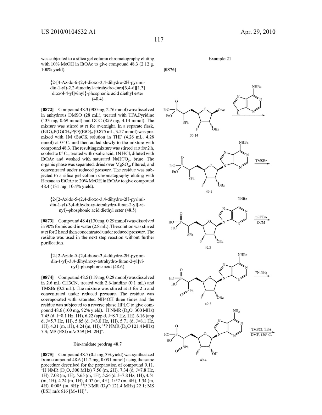 NUCLEOSIDE ANALOGS FOR ANTIVIRAL TREATMENT - diagram, schematic, and image 118