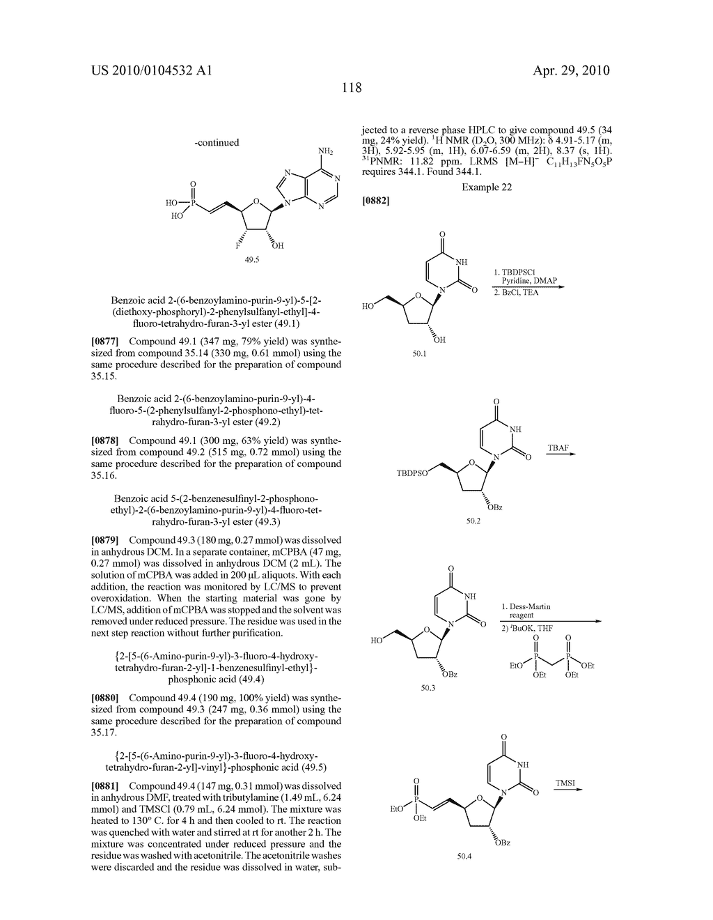 NUCLEOSIDE ANALOGS FOR ANTIVIRAL TREATMENT - diagram, schematic, and image 119