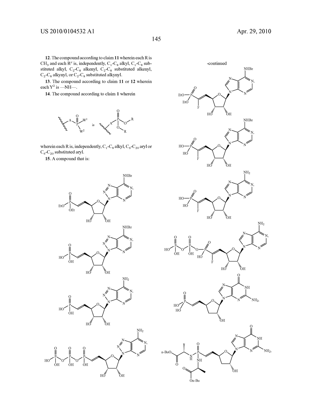 NUCLEOSIDE ANALOGS FOR ANTIVIRAL TREATMENT - diagram, schematic, and image 146