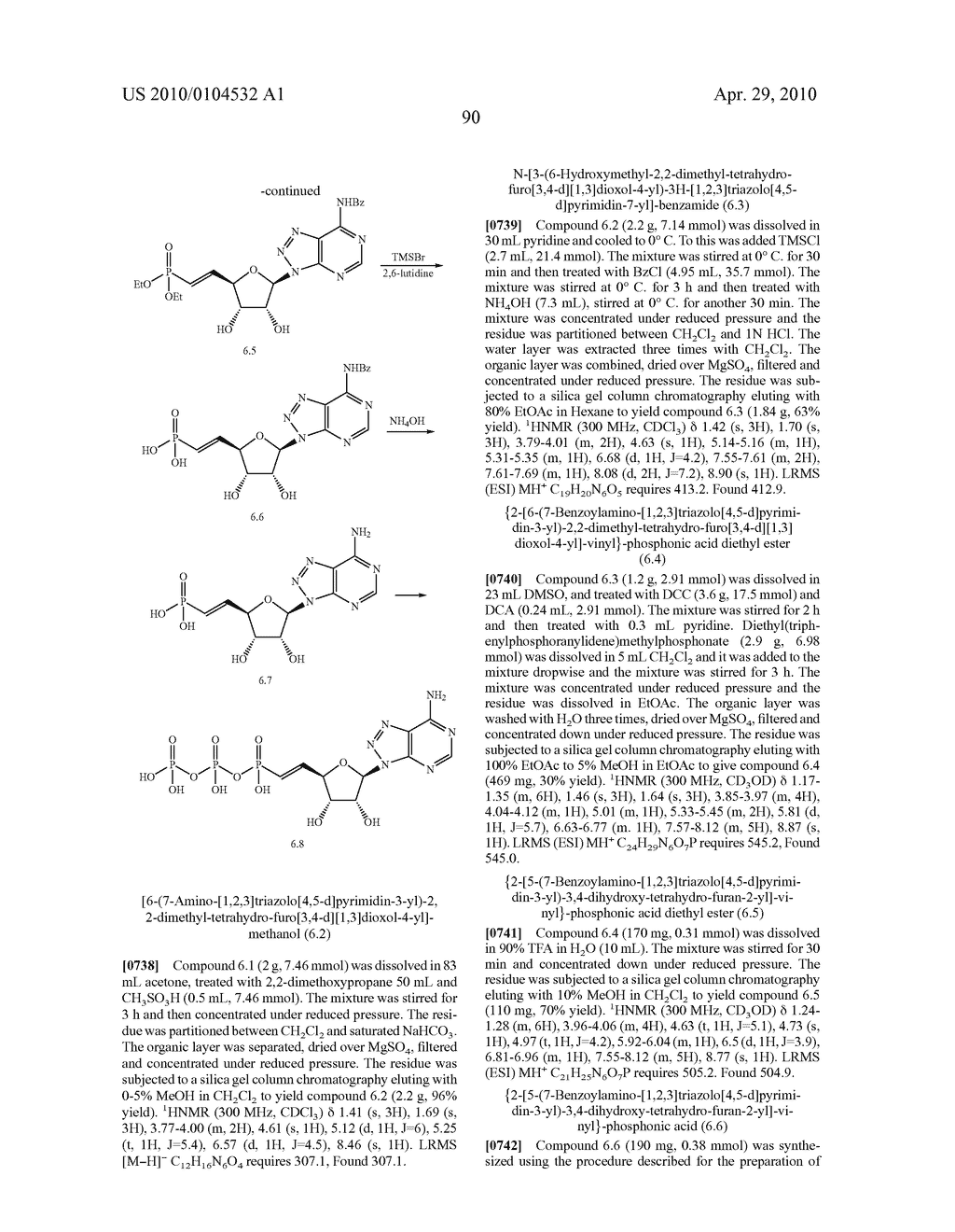 NUCLEOSIDE ANALOGS FOR ANTIVIRAL TREATMENT - diagram, schematic, and image 91