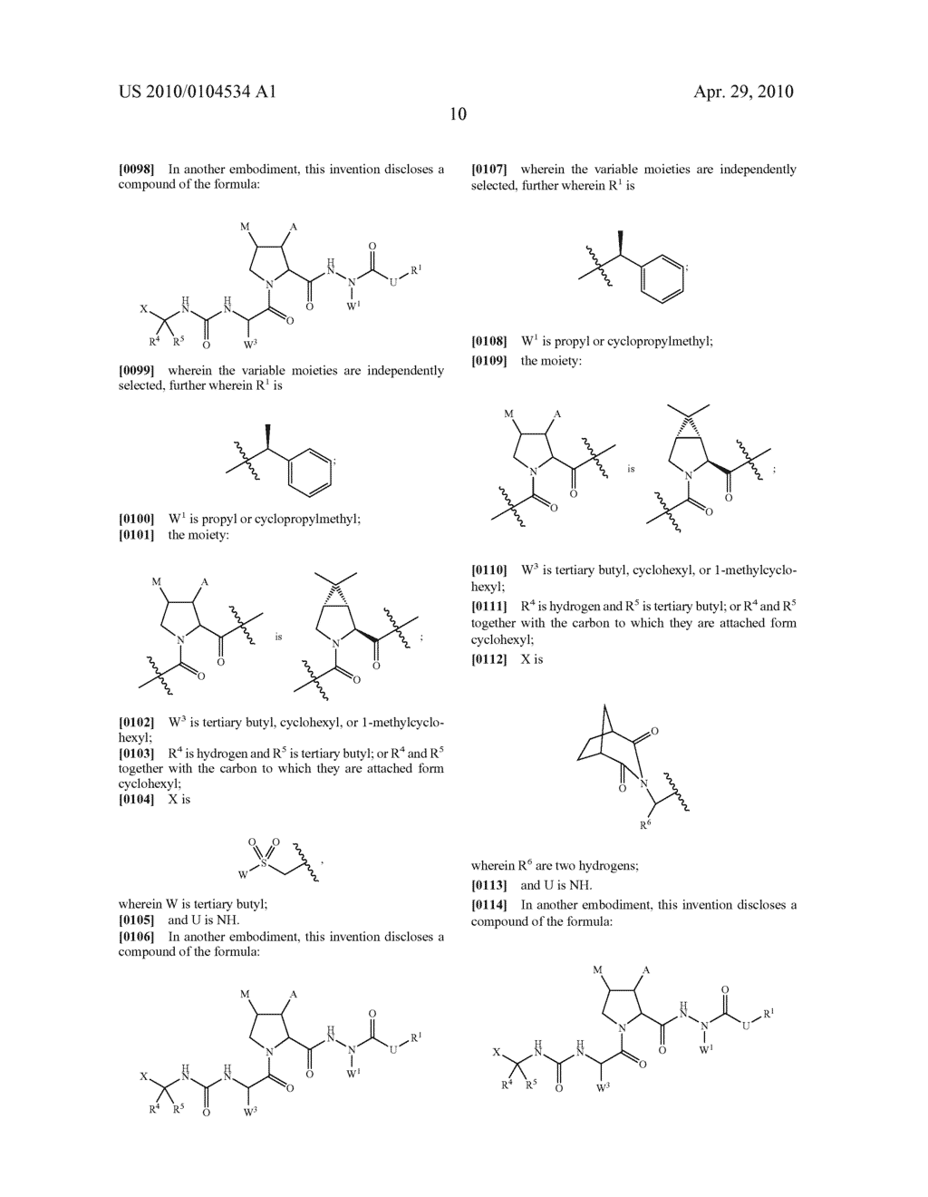 HYDRAZIDO-PEPTIDES AS INHIBITORS OF HCV NS3-PROTEASE - diagram, schematic, and image 11