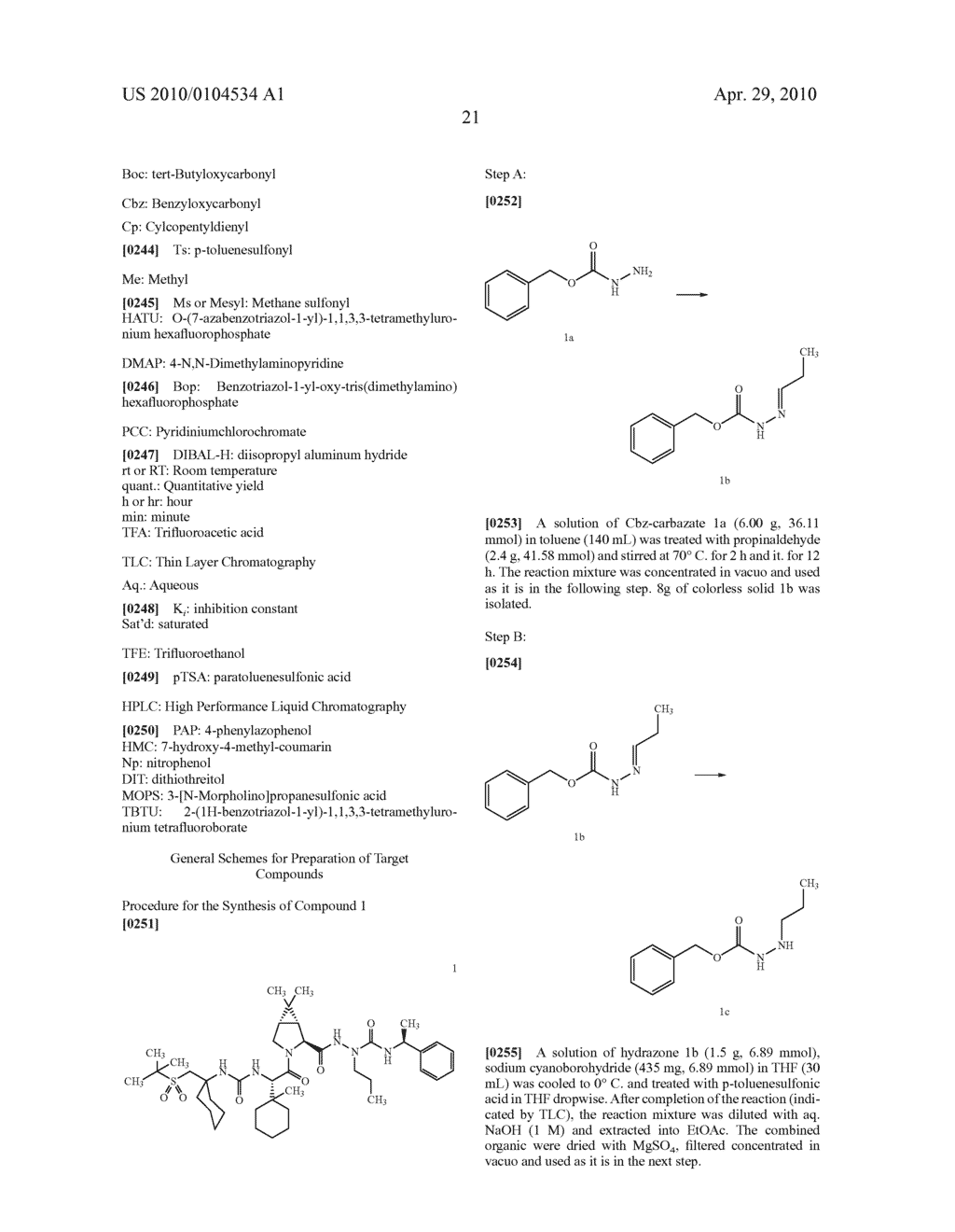 HYDRAZIDO-PEPTIDES AS INHIBITORS OF HCV NS3-PROTEASE - diagram, schematic, and image 22