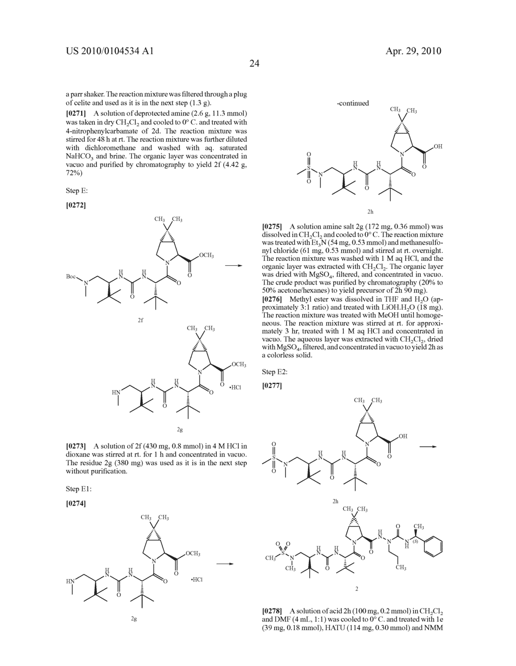 HYDRAZIDO-PEPTIDES AS INHIBITORS OF HCV NS3-PROTEASE - diagram, schematic, and image 25