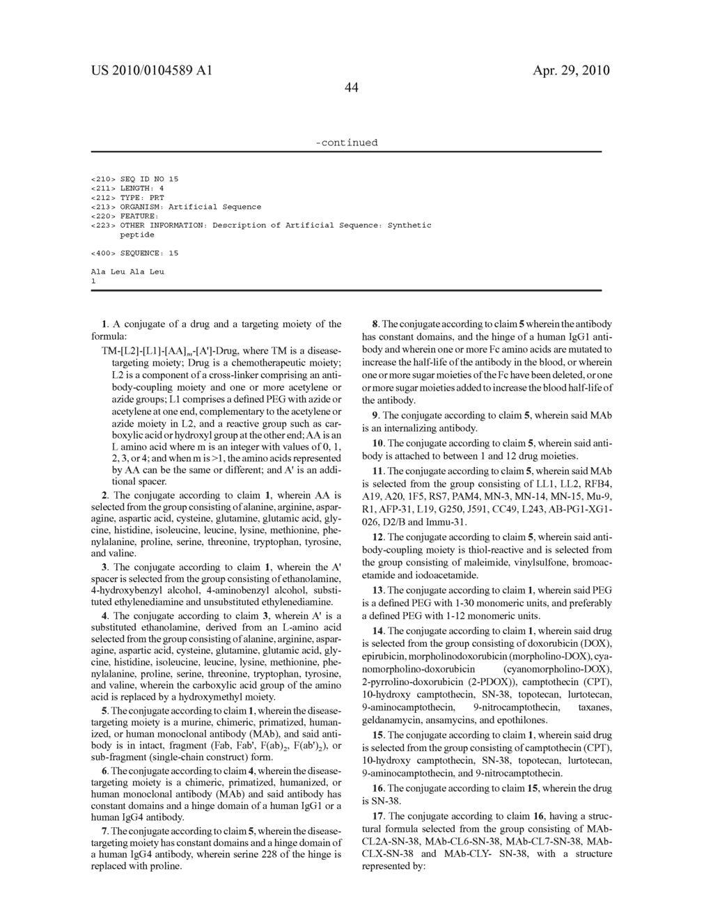 Immunoconjugates with an Intracellularly-Cleavable Linkage - diagram, schematic, and image 48