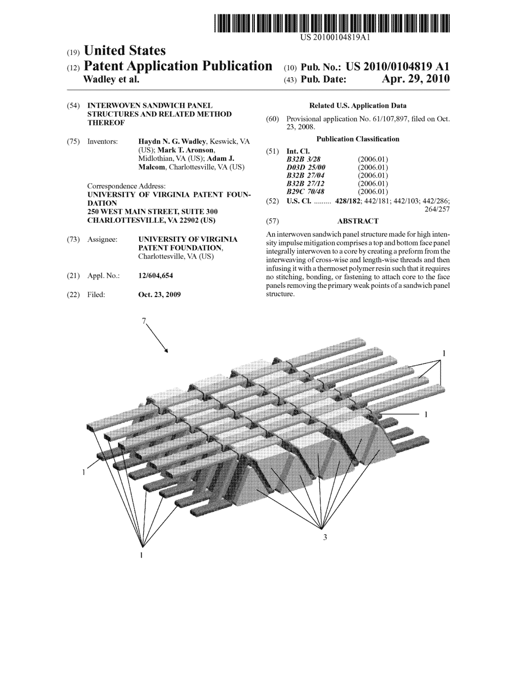 INTERWOVEN SANDWICH PANEL STRUCTURES AND RELATED METHOD THEREOF - diagram, schematic, and image 01