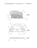 Plate element for the manufacture of a dental prosthesis diagram and image