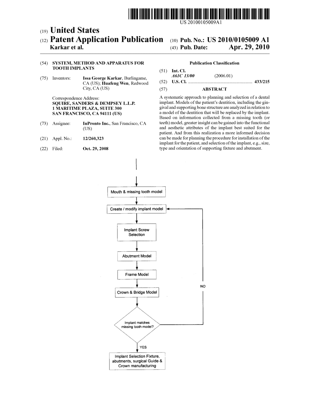 System, Method And Apparatus For Tooth Implants - diagram, schematic, and image 01