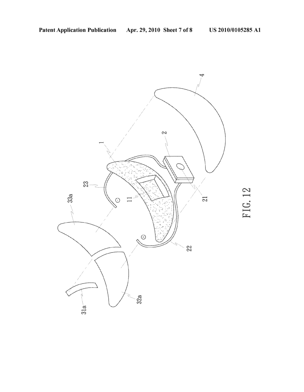 MICRO-CURRENT MASSAGING BRASSIERE PAD - diagram, schematic, and image 08