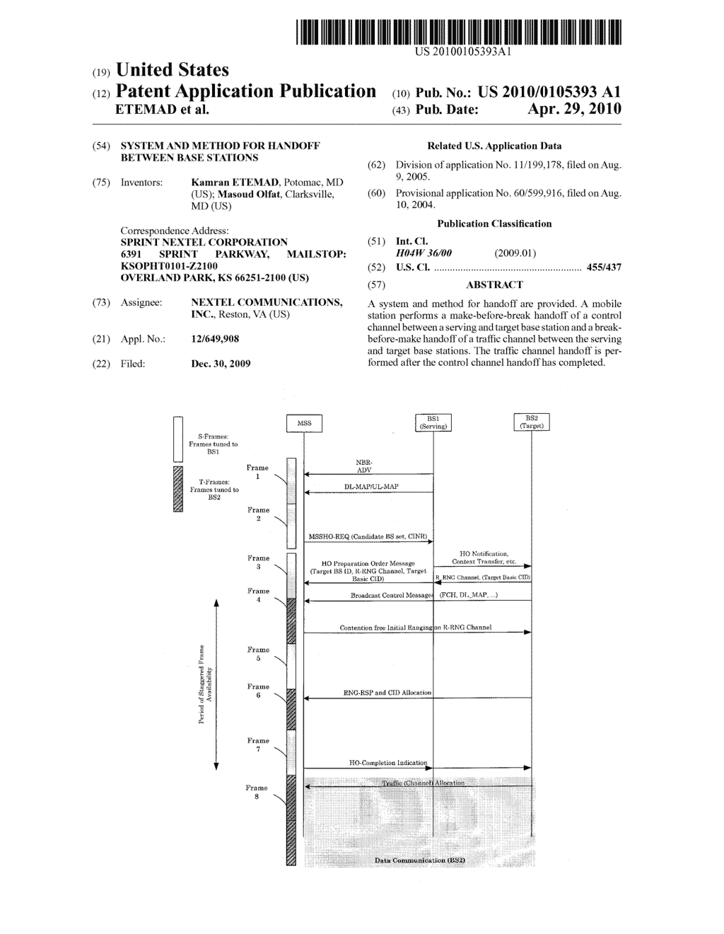 System and Method for Handoff Between Base Stations - diagram, schematic, and image 01