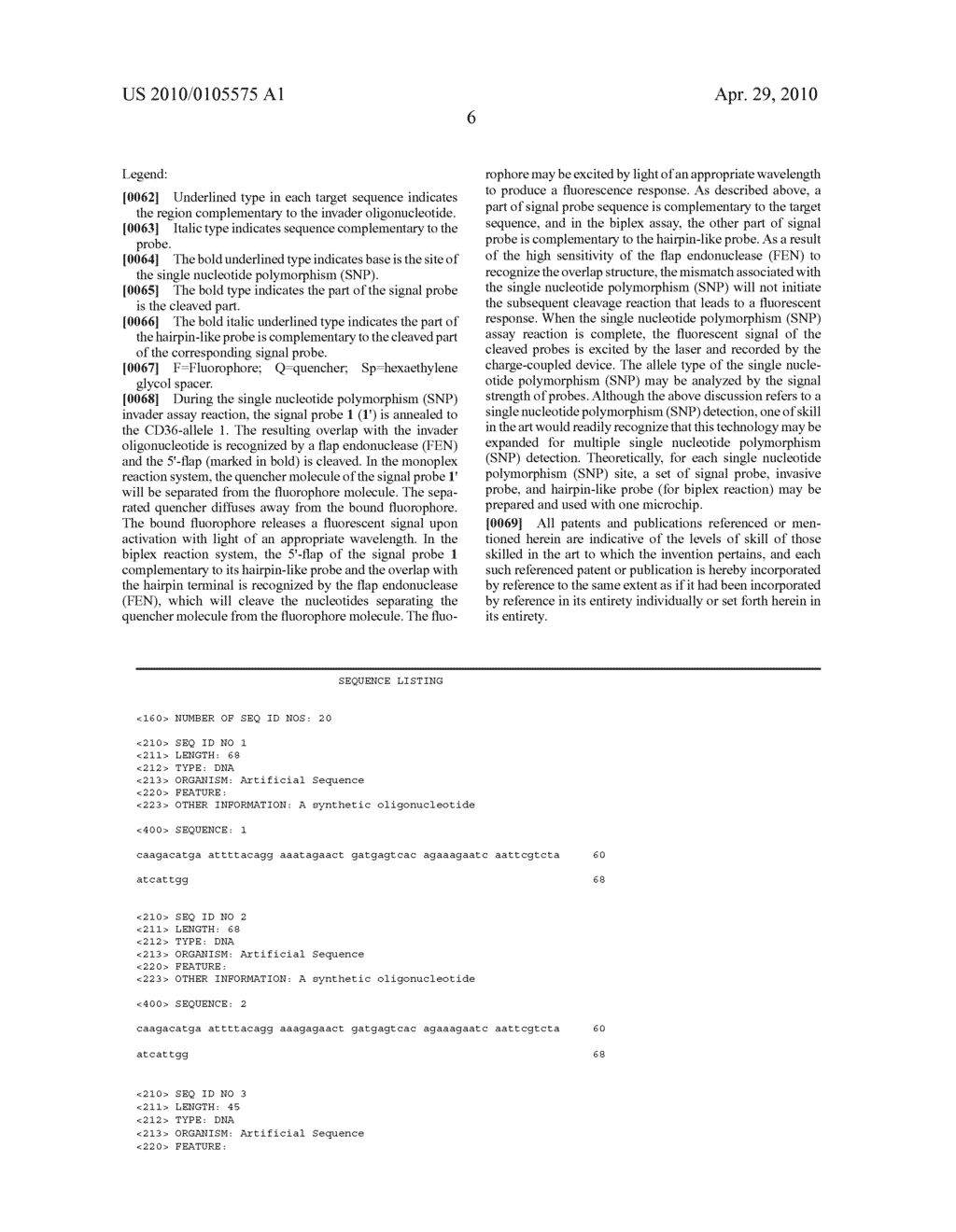 SINGLE NUCLEOTIDE POLYMORPHISM GENOTYPING DETECTION VIA THE REAL-TIME INVADER ASSAY MICROARRAY PLATFORM - diagram, schematic, and image 13