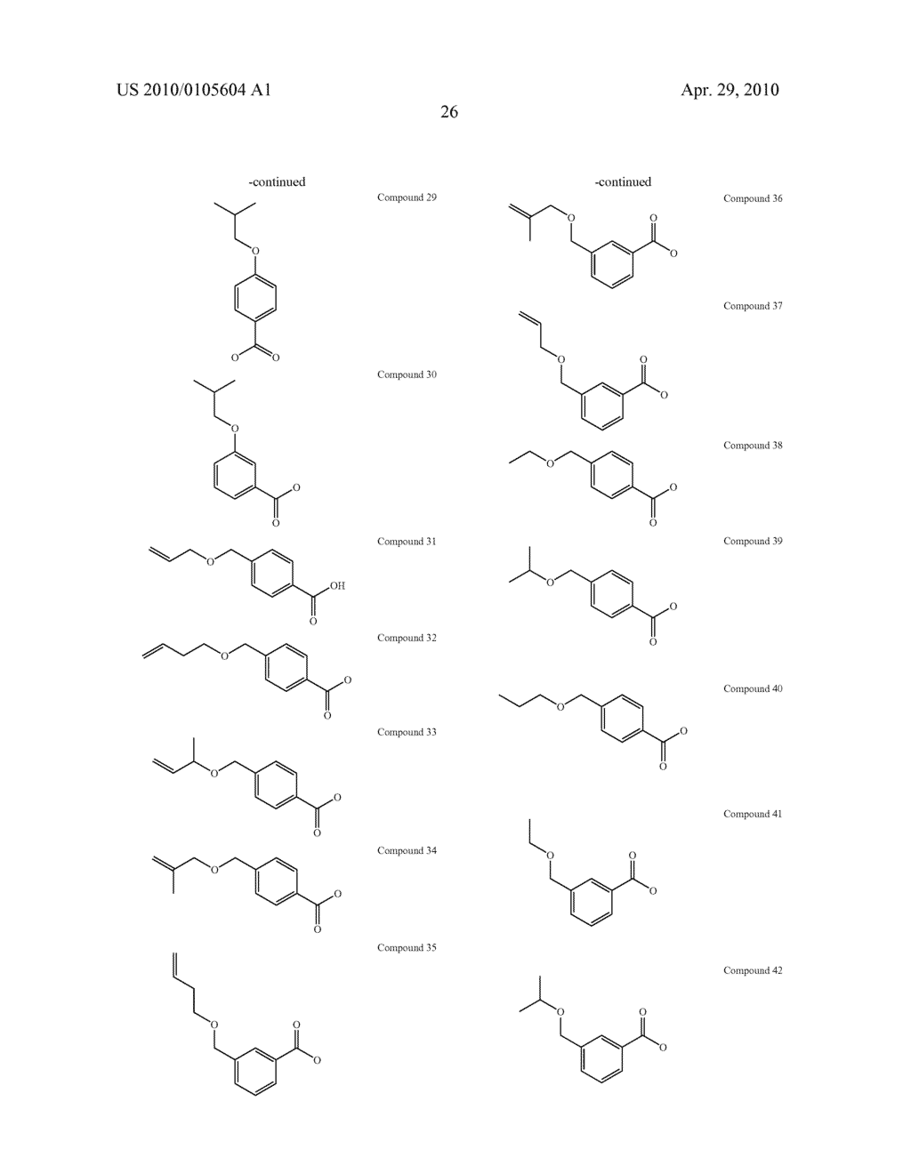 ALLYLOXY AND ALKYLOXY BENZOIC ACID DELIVERY AGENTS - diagram, schematic, and image 27