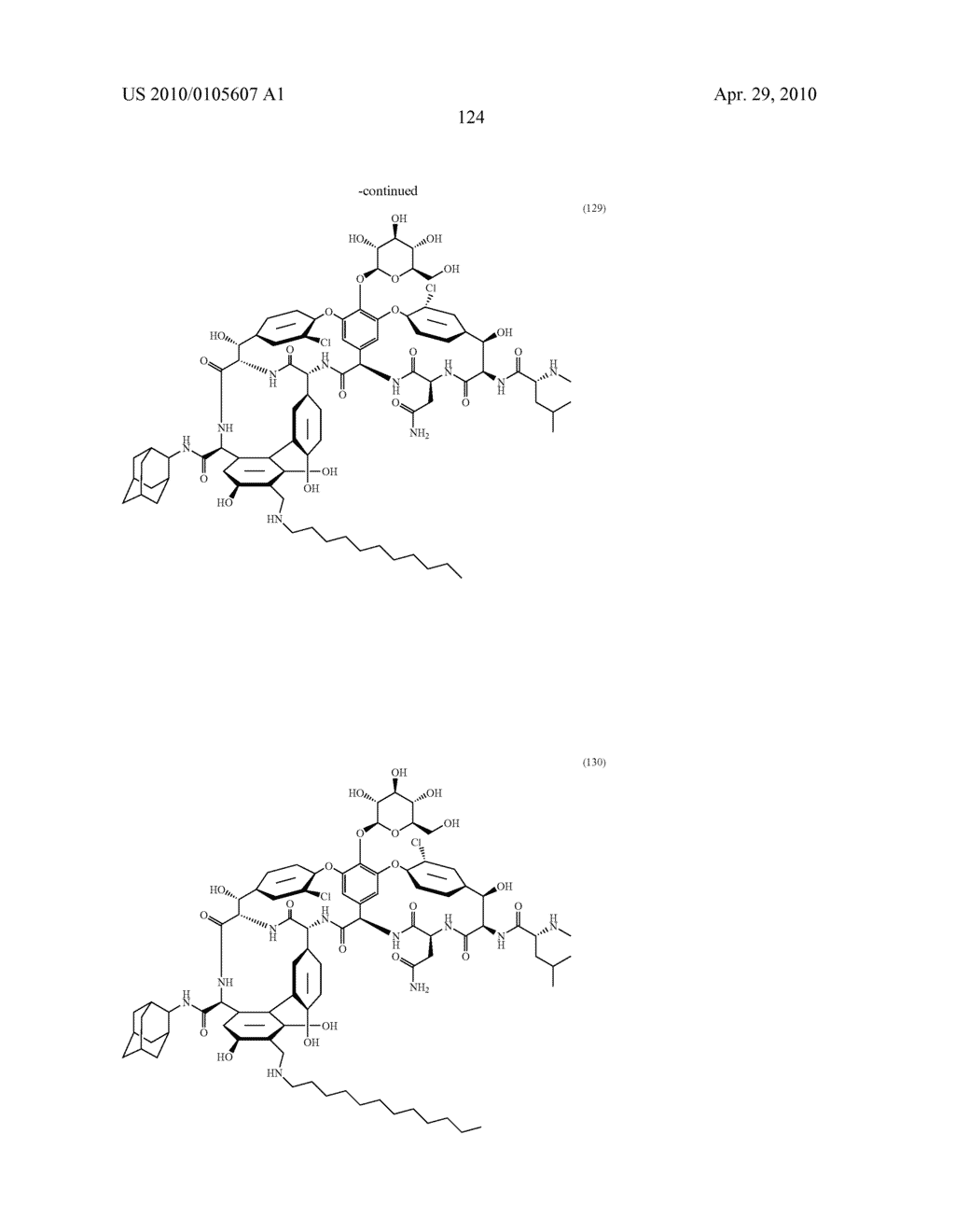 NOVEL SEMI-SYNTHETIC GLYCOPEPTIDES AS ANTIBACTERIAL AGENTS - diagram, schematic, and image 124