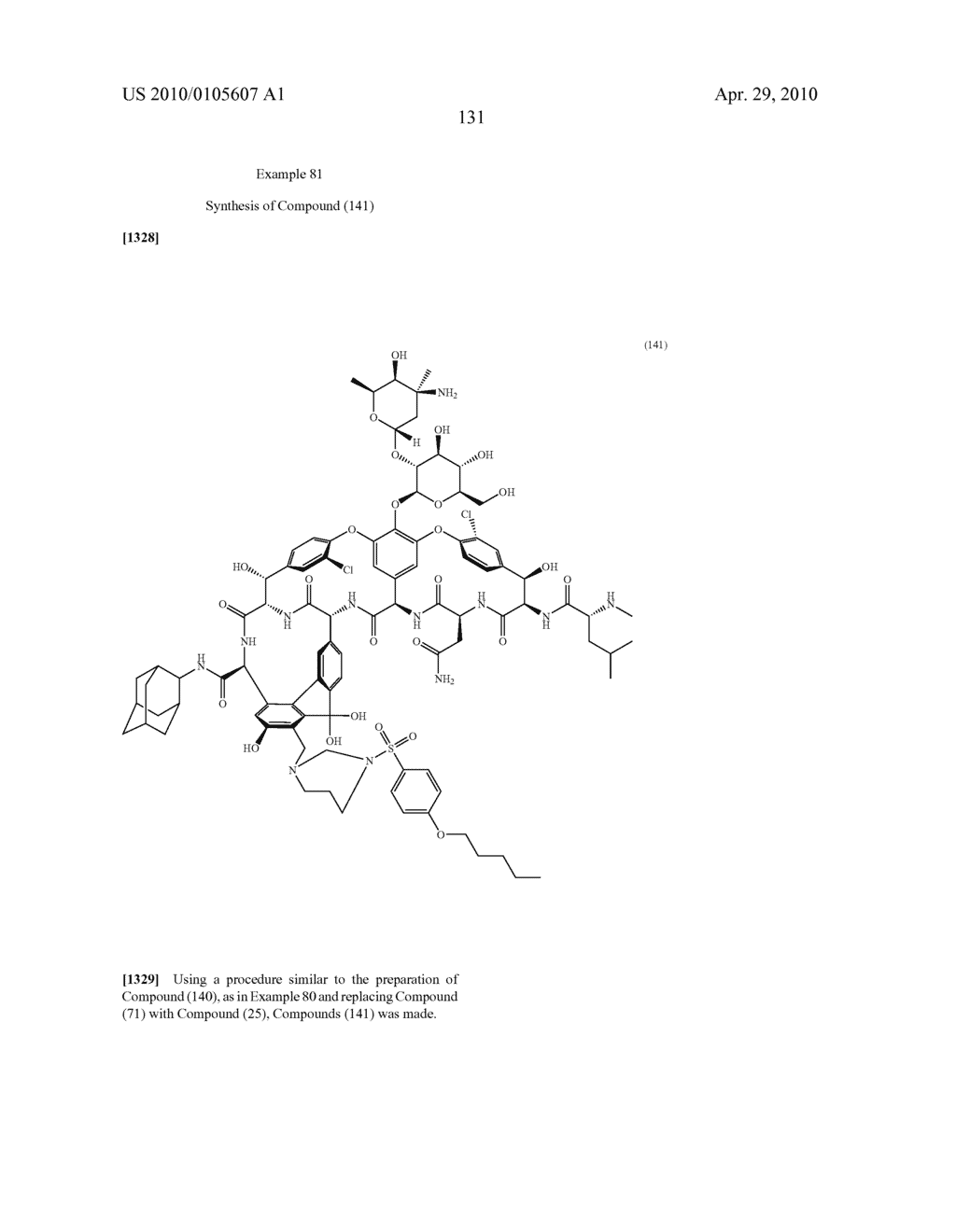 NOVEL SEMI-SYNTHETIC GLYCOPEPTIDES AS ANTIBACTERIAL AGENTS - diagram, schematic, and image 131