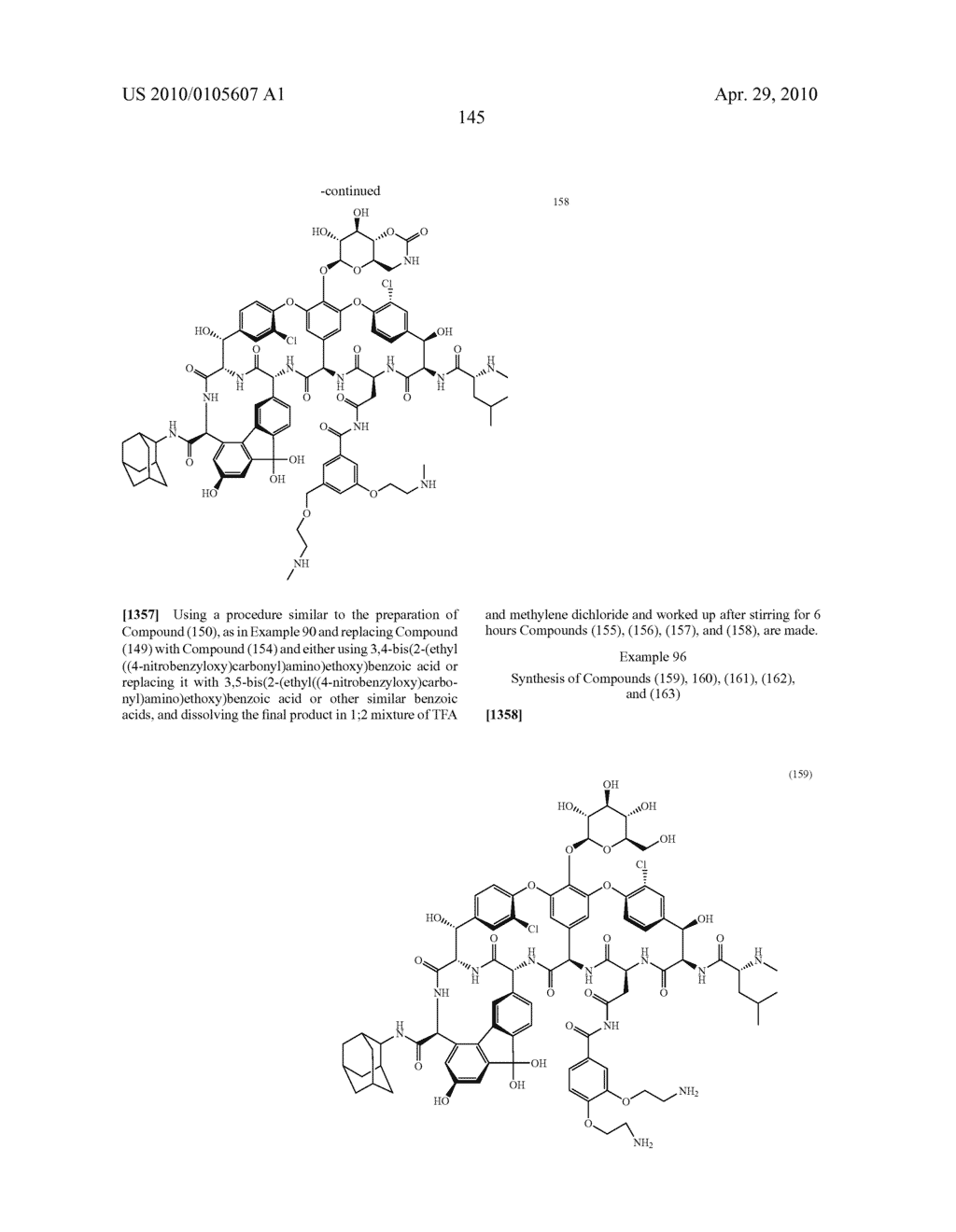 NOVEL SEMI-SYNTHETIC GLYCOPEPTIDES AS ANTIBACTERIAL AGENTS - diagram, schematic, and image 145