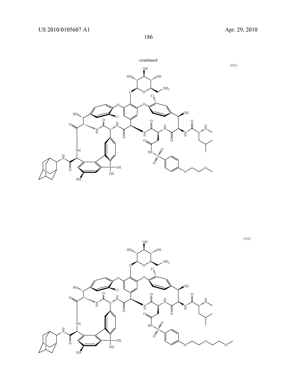 NOVEL SEMI-SYNTHETIC GLYCOPEPTIDES AS ANTIBACTERIAL AGENTS - diagram, schematic, and image 186