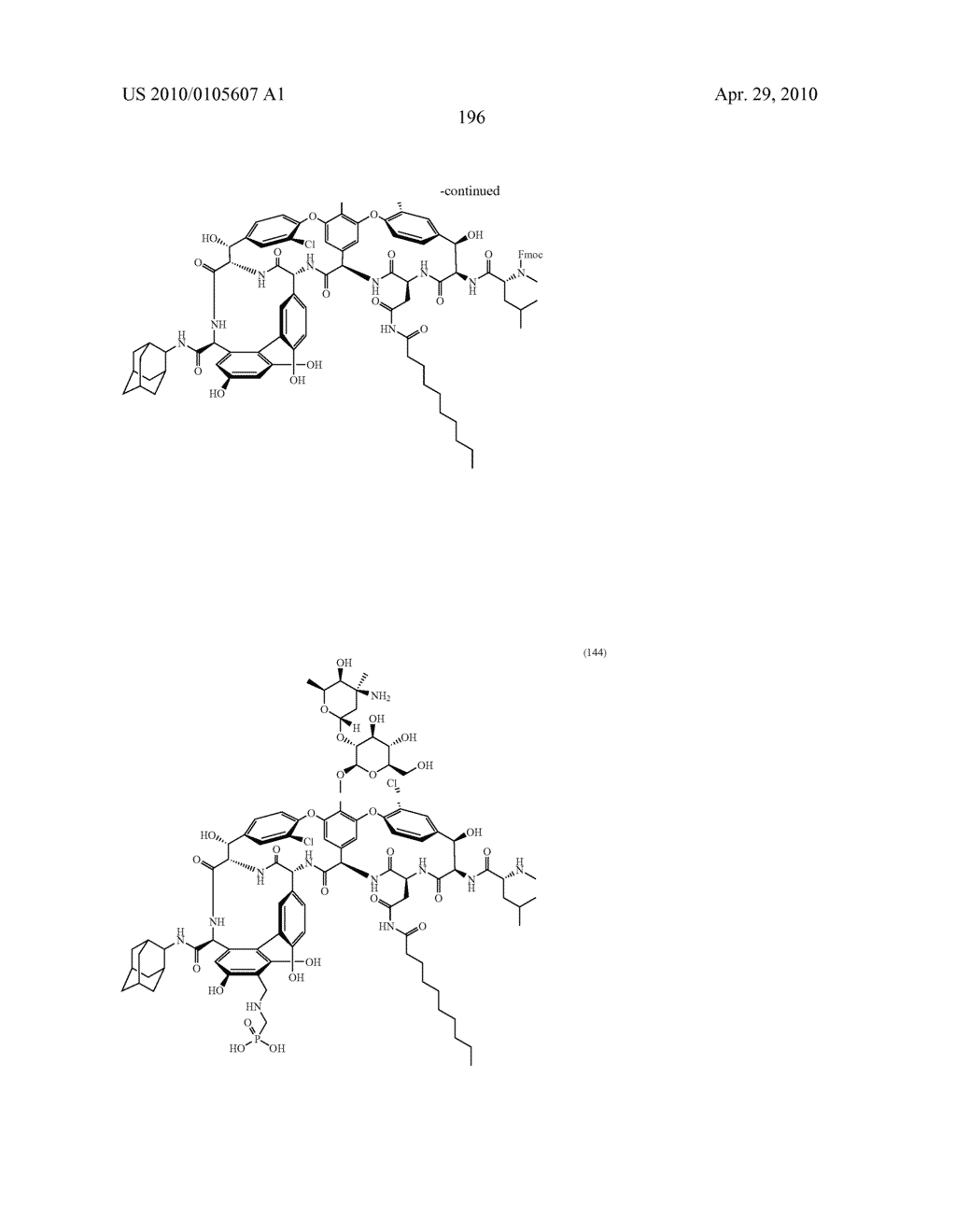 NOVEL SEMI-SYNTHETIC GLYCOPEPTIDES AS ANTIBACTERIAL AGENTS - diagram, schematic, and image 196