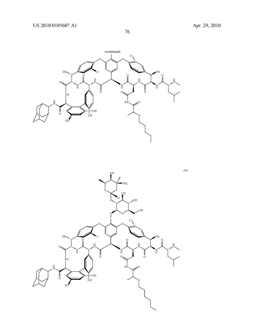 NOVEL SEMI-SYNTHETIC GLYCOPEPTIDES AS ANTIBACTERIAL AGENTS - diagram, schematic, and image 76