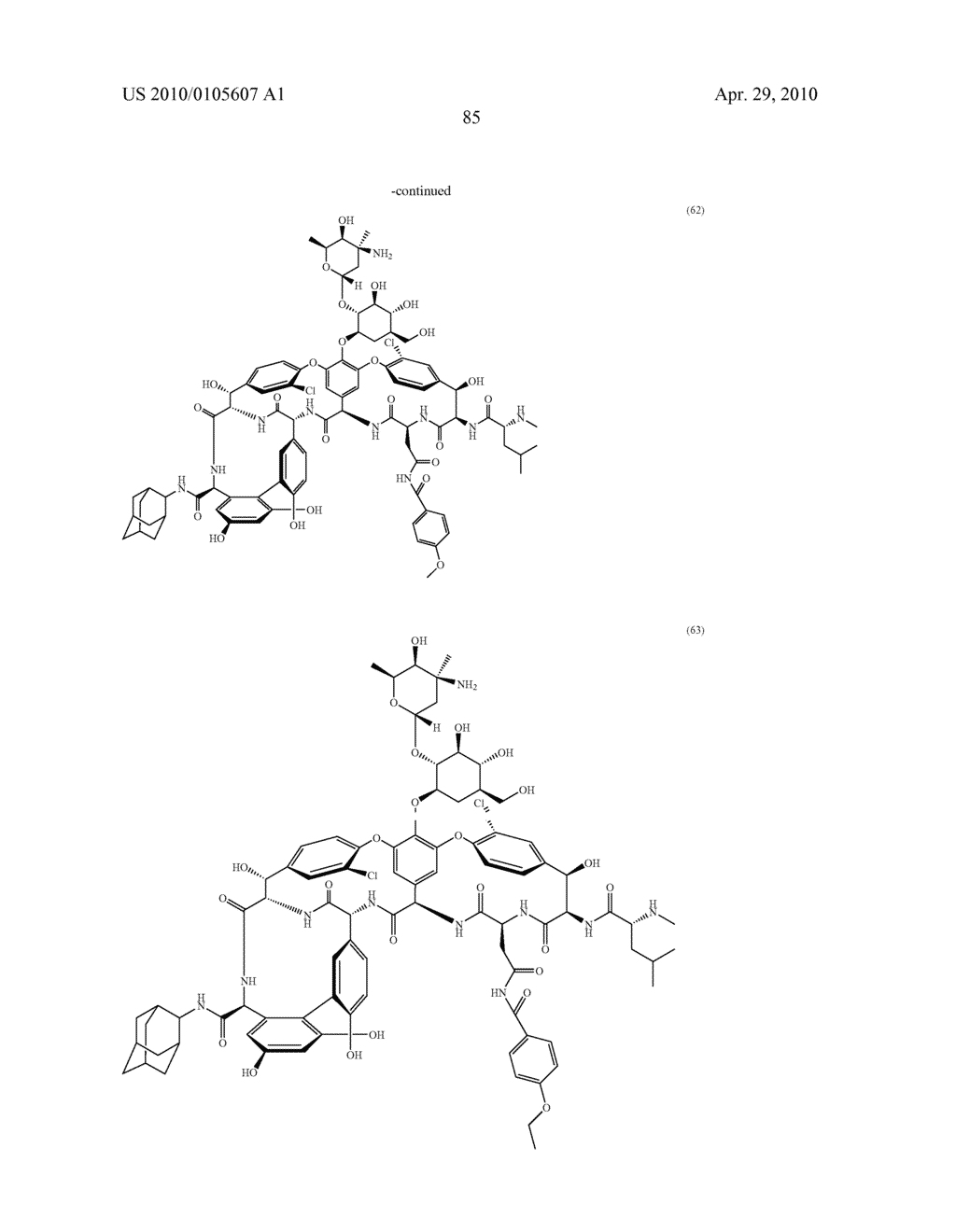 NOVEL SEMI-SYNTHETIC GLYCOPEPTIDES AS ANTIBACTERIAL AGENTS - diagram, schematic, and image 85