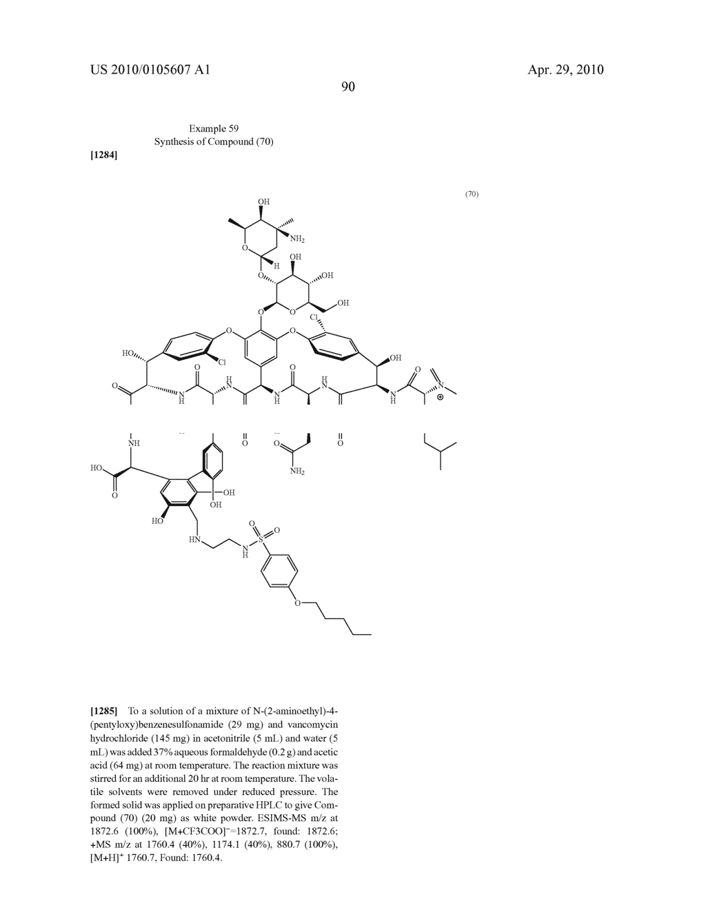 NOVEL SEMI-SYNTHETIC GLYCOPEPTIDES AS ANTIBACTERIAL AGENTS - diagram, schematic, and image 90