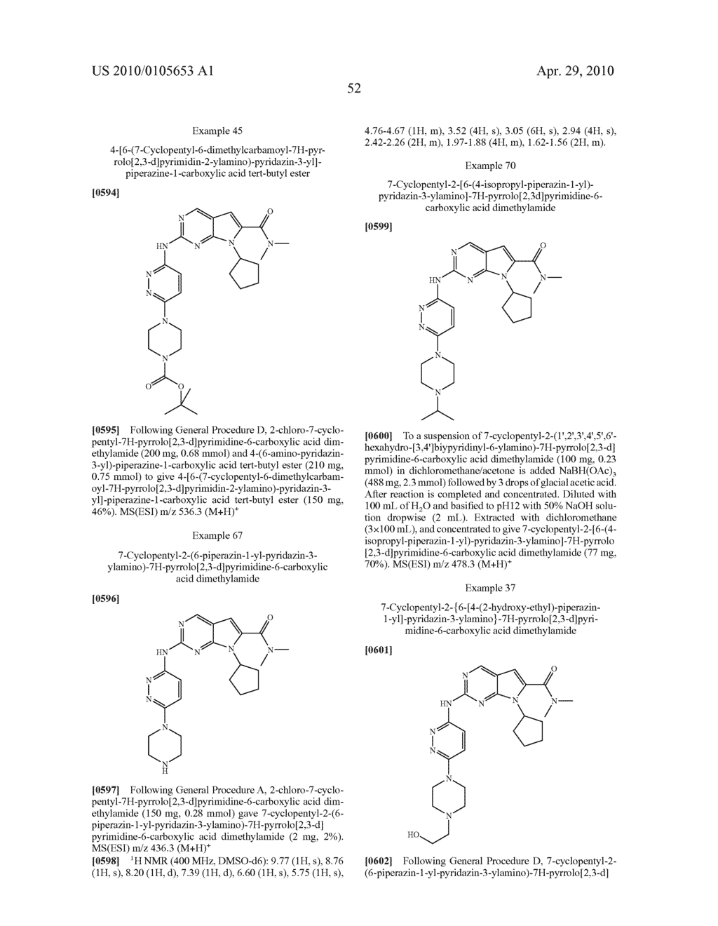 PYRROLOPYRIMIDINE COMPOUNDS AND THEIR USES - diagram, schematic, and image 53