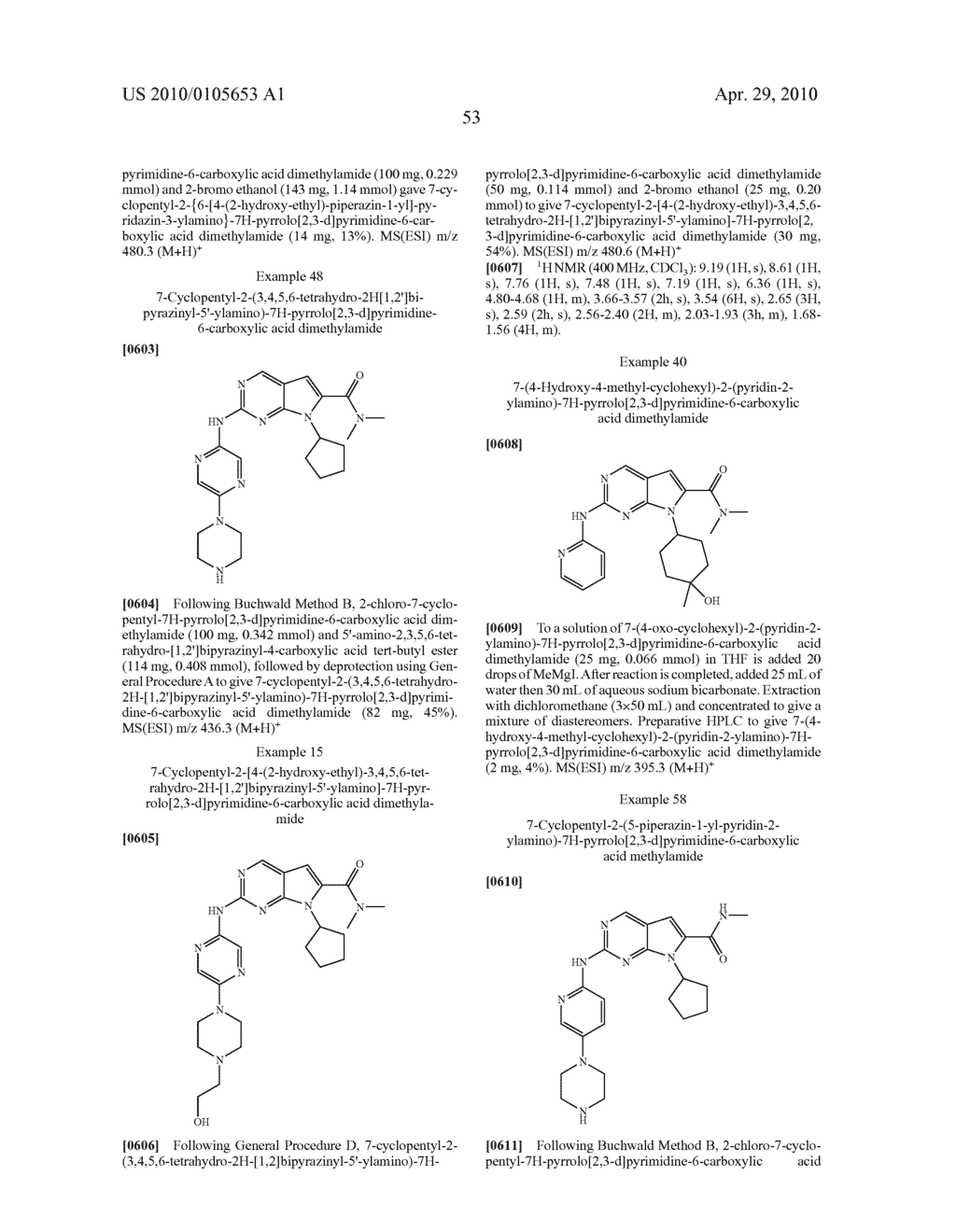 PYRROLOPYRIMIDINE COMPOUNDS AND THEIR USES - diagram, schematic, and image 54