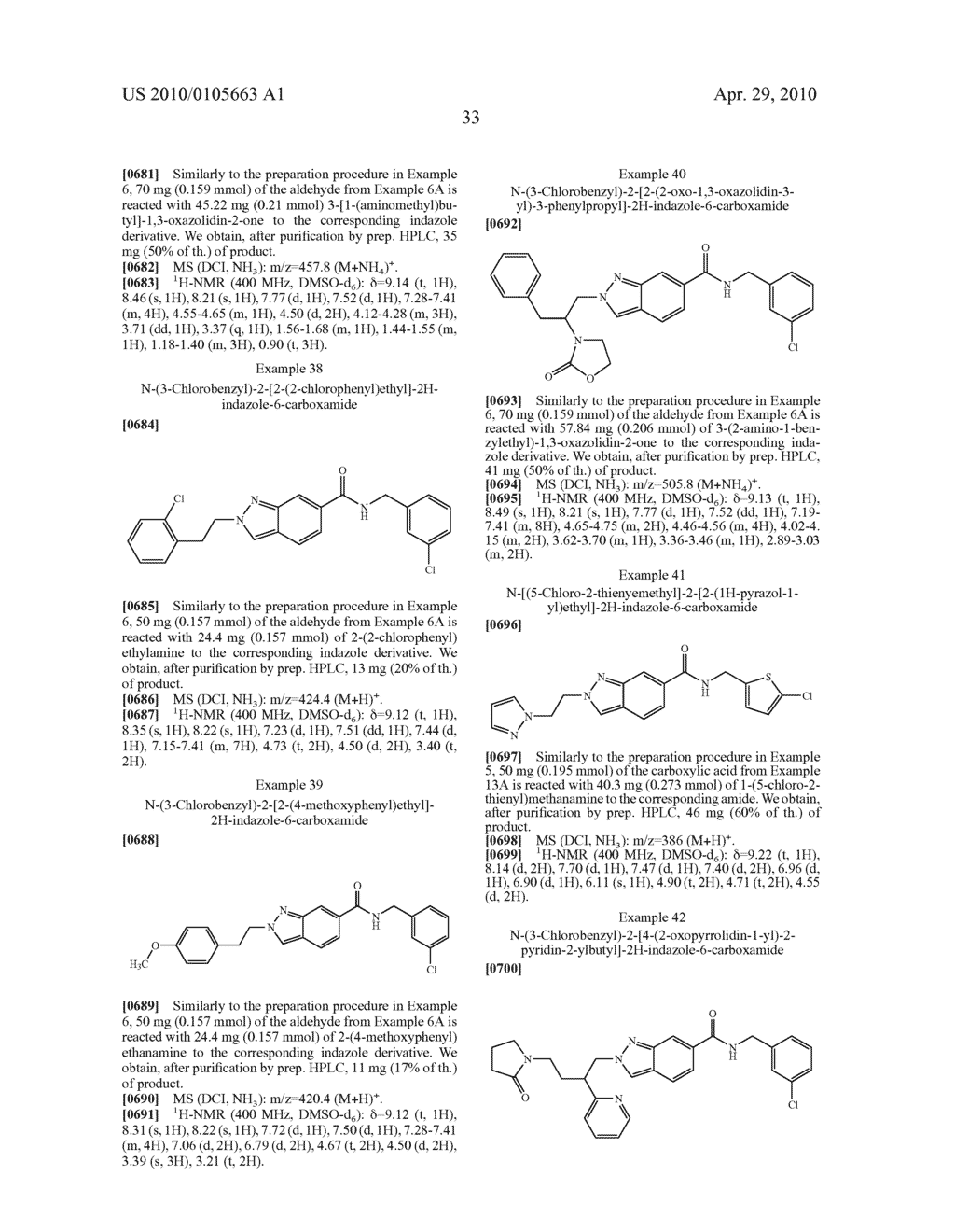 2-(HETEROARYL) ALKYL INDAZOLE 6-PHENYL AND THIENYL METHYL AMIDE AS THROMBIN INHIBITORS - diagram, schematic, and image 34