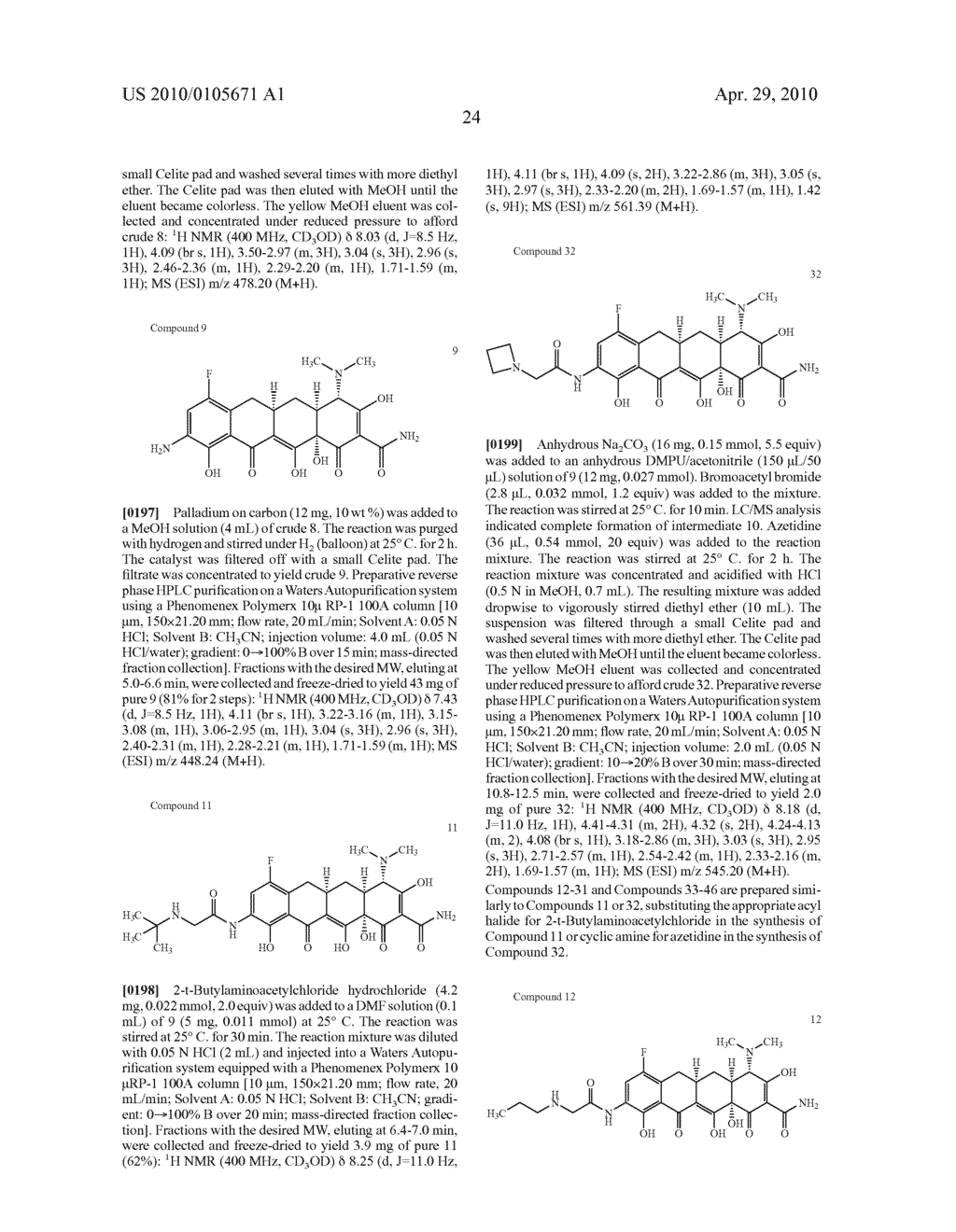 C7-fluoro substituted tetracycline compounds - diagram, schematic, and image 25